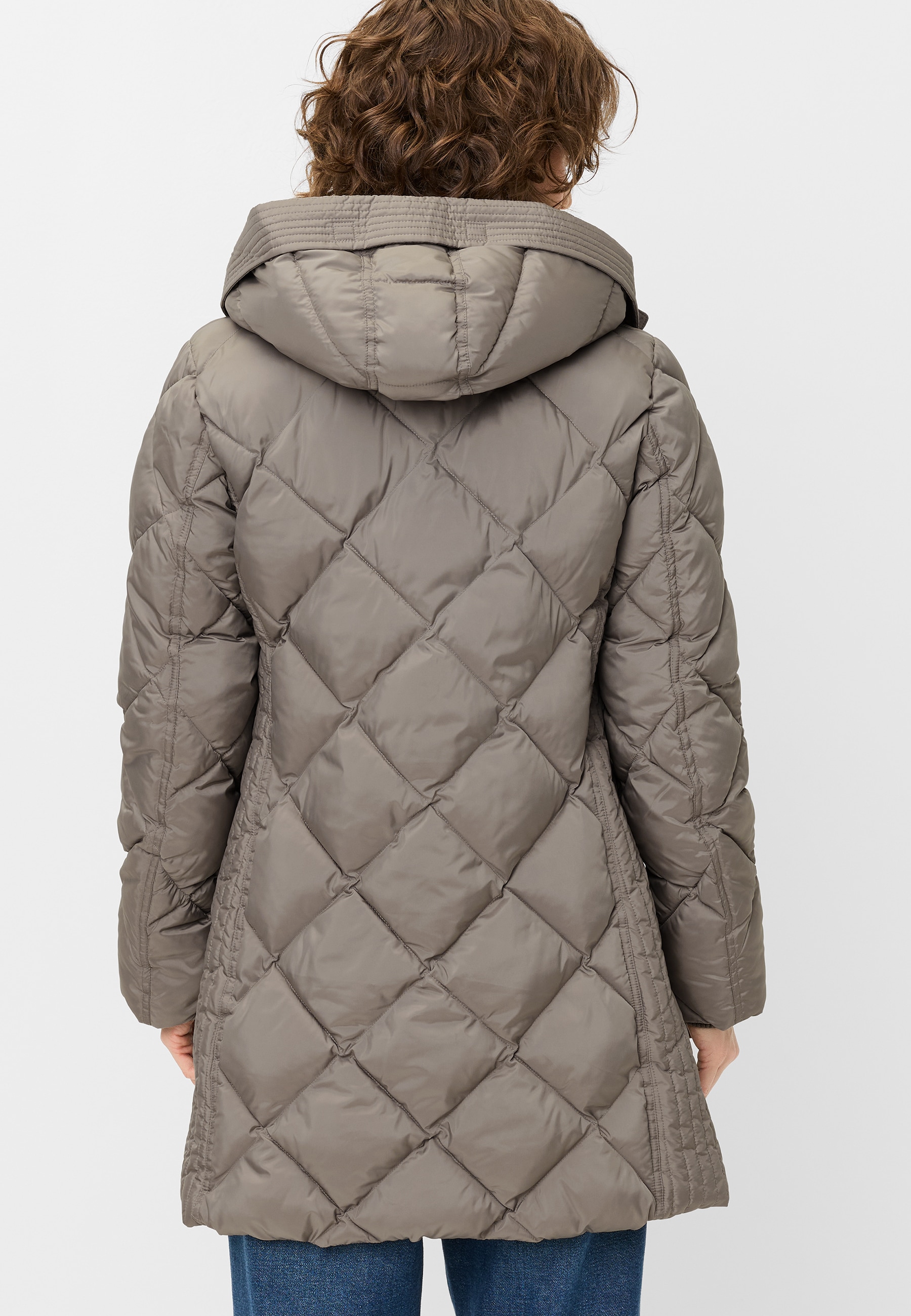 Fuchs Schmitt Manteau matelassé »Steppkurzmantel« col montant, coupe régulière, capuche