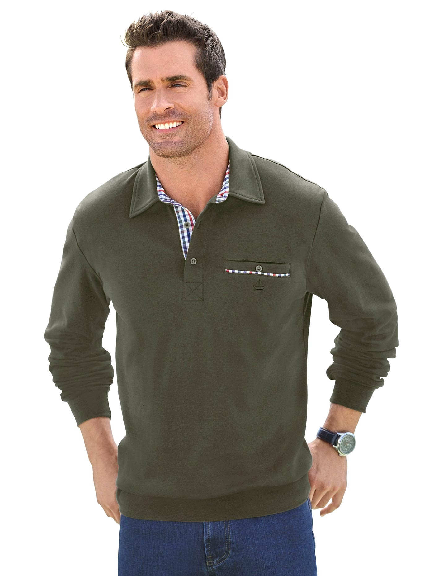 Image of Marco Donati Poloshirt »Langarm-Shirt«, (1 tlg.) bei Ackermann Versand Schweiz