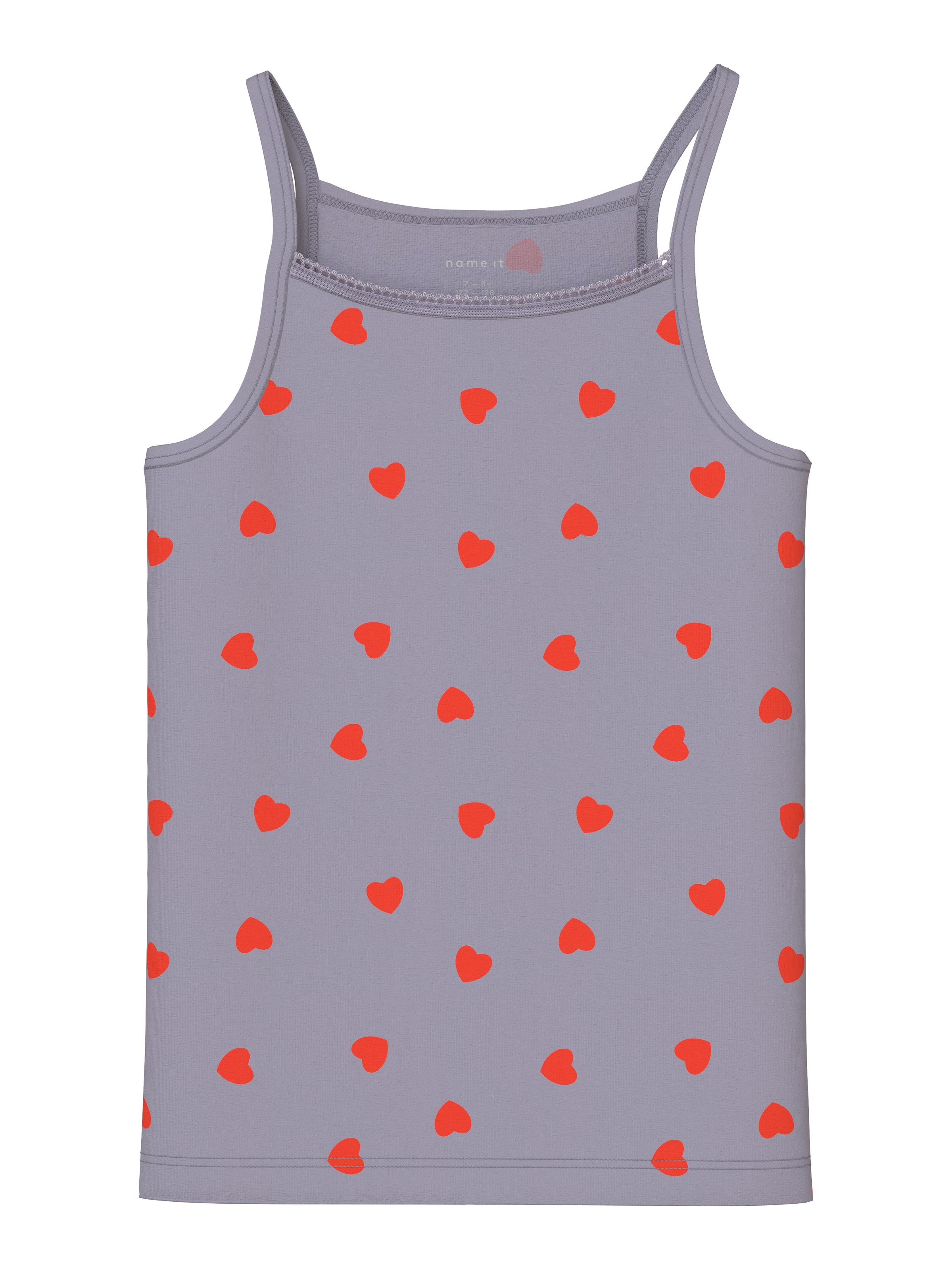 Name It Unterhemd »NKFSTRAP TOP 2P LAVENDER HEARTS NOOS« Packung, 2 Stk.