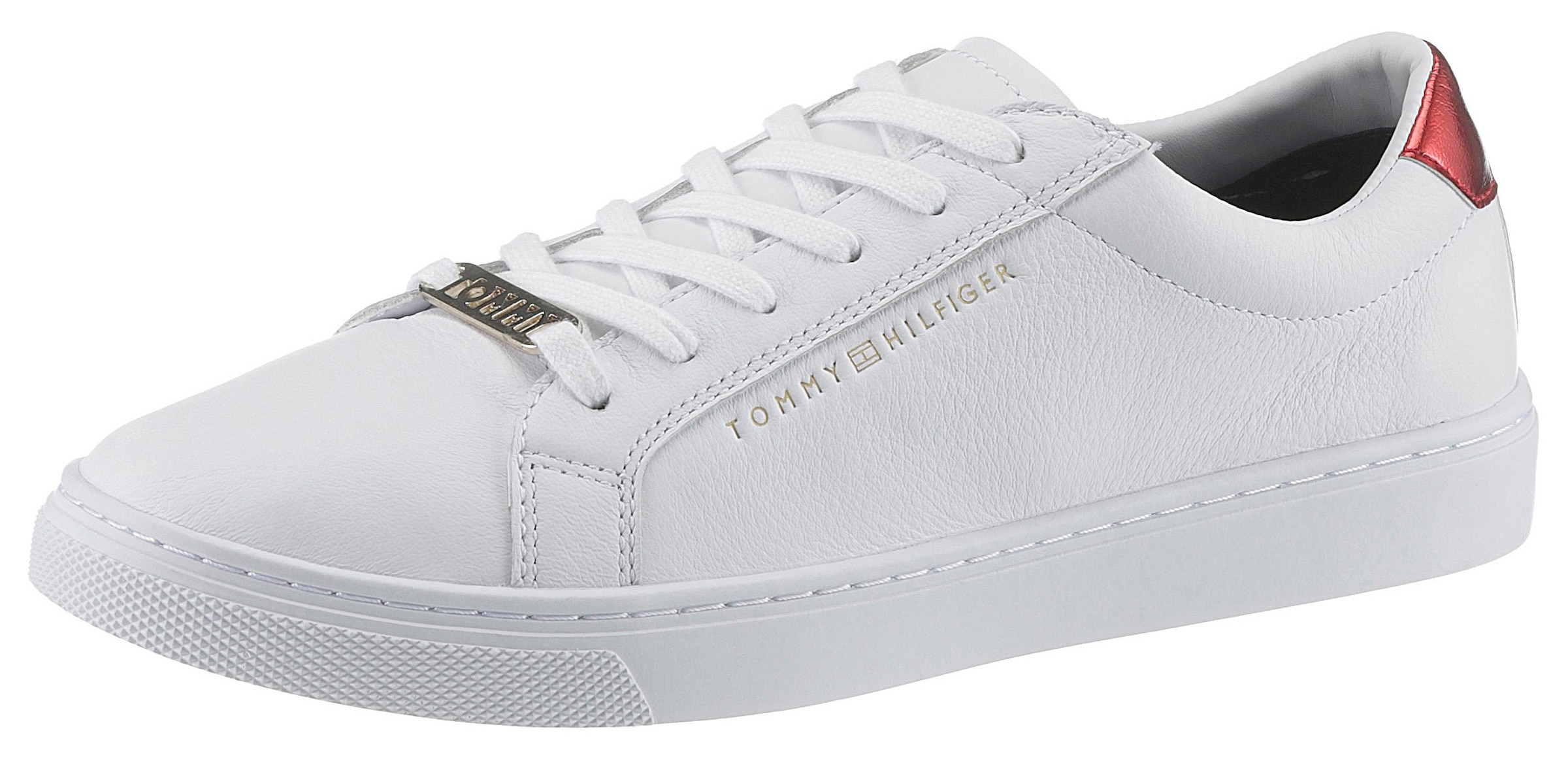 Image of Tommy Hilfiger Sneaker "ESSENTIAL SNEAKER", Freizeitschuh, Halbschuh, Schnürer, Kontrastbesatz an der Ferse