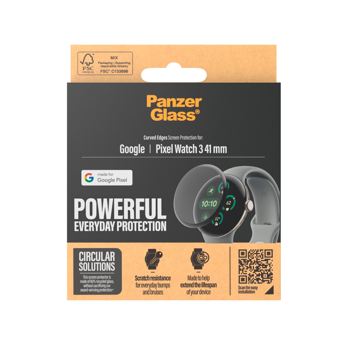 CARE by PanzerGlass Displayschutzglas »Curved Edges Screen Protection«, Displayschutzfolie, Schutzfolie, Bildschirmschutz, kratz- & stossfest