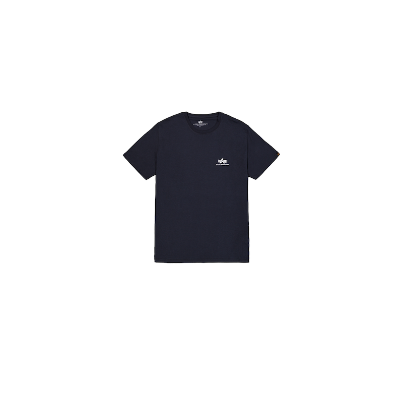 Alpha Industries , T-Shirt »Basic T-Shirt SL« , blau , M , Single Jersey Stoff