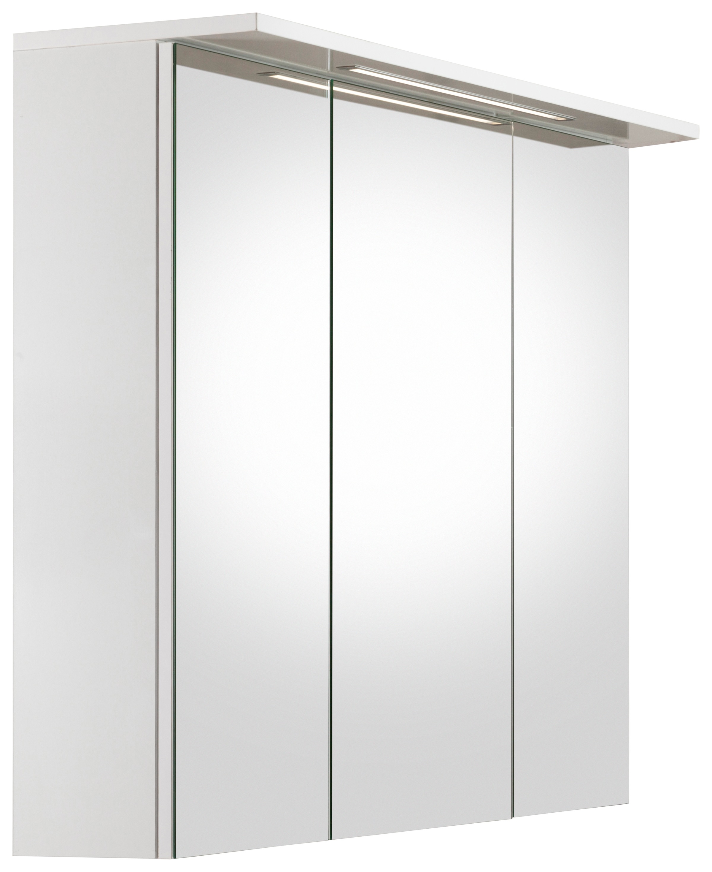 Image of Schildmeyer Spiegelschrank »Profil 16«, Breite 100 cm, 3-türig, eingelassene LED-Beleuchtung, Schalter-/Steckdosenbox, Glaseinlegeböden, Made in Germany bei Ackermann Versand Schweiz