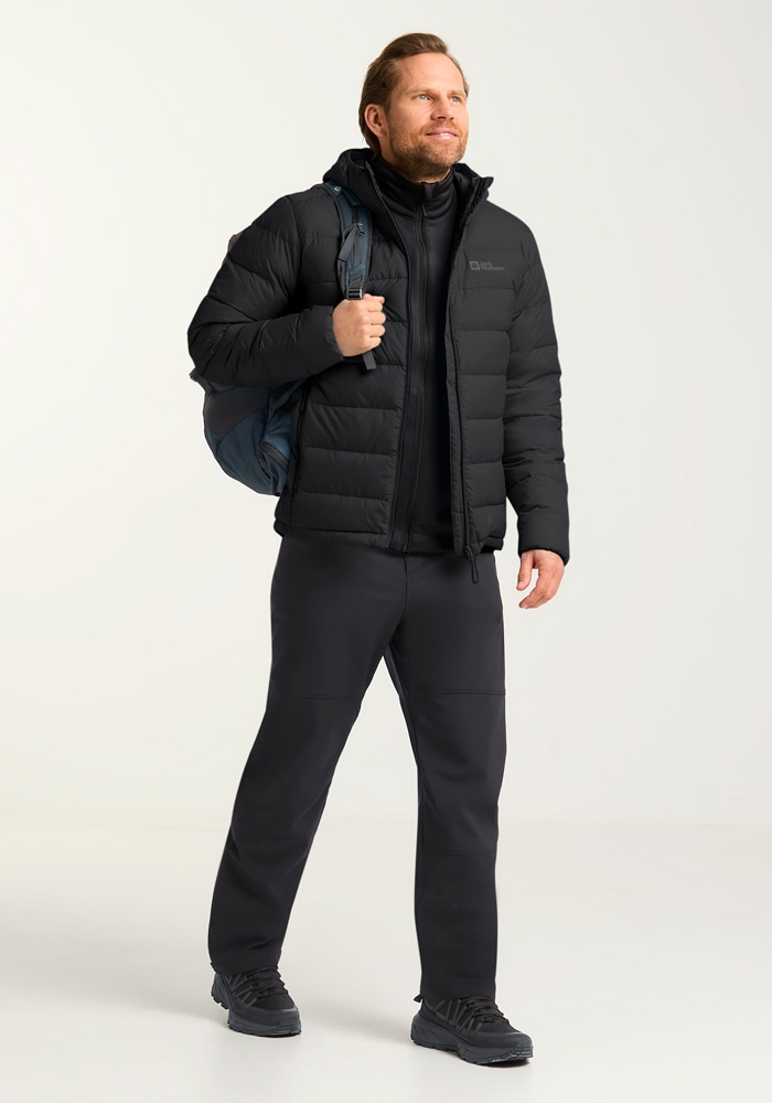 Jack Wolfskin Daunenjacke »ATHER DOWN HOODY M RDS«, mit Kapuze