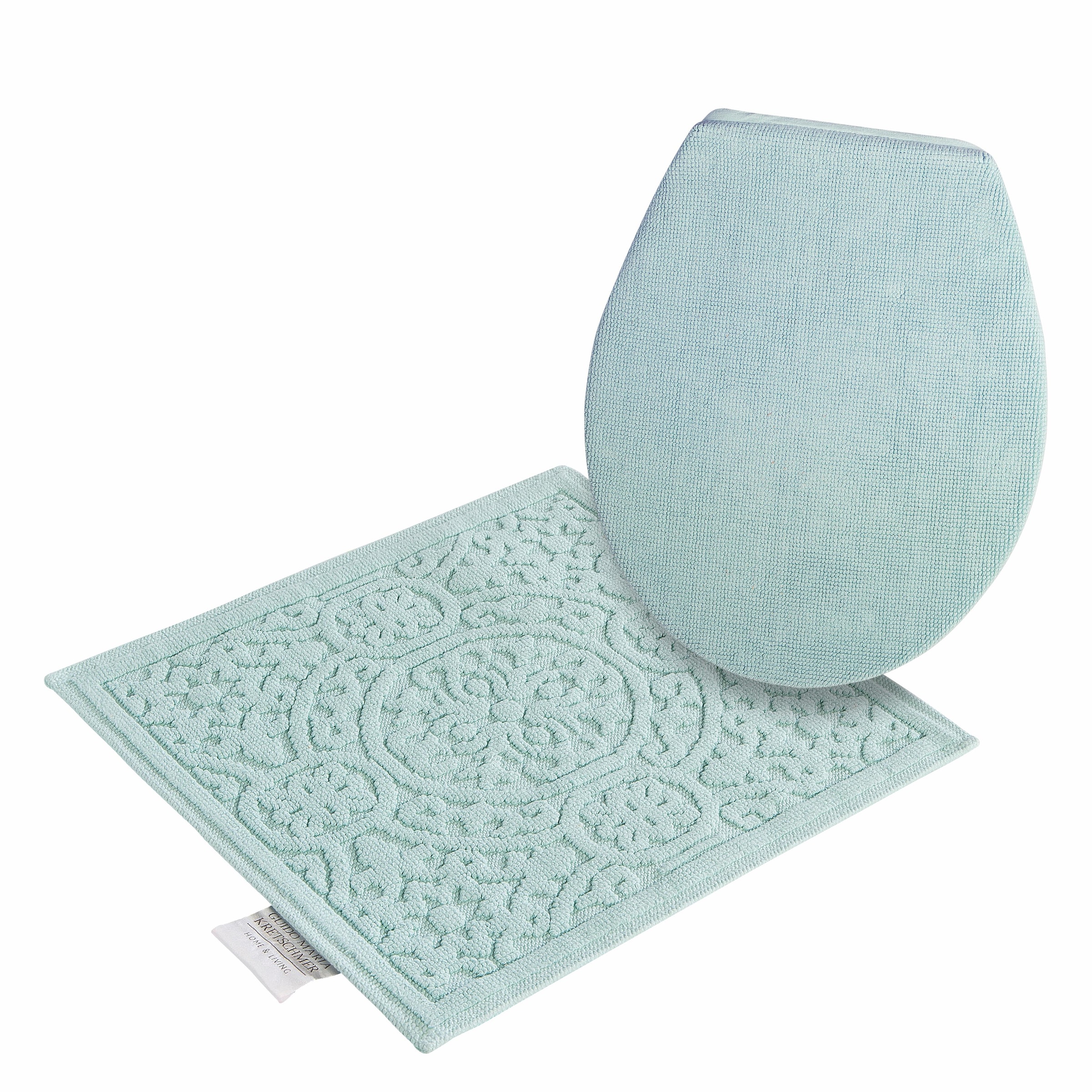 Guido Maria Kretschmer Home&Living Badematte »Garden Pastels«, rutschhemmend beschichtet, fussbodenheizungsgeeignet-schnell trocknend-strapazierfähig, Badteppich, Hoch-Tief-Effekte, auch als 2 tlg. Set erhältlich
