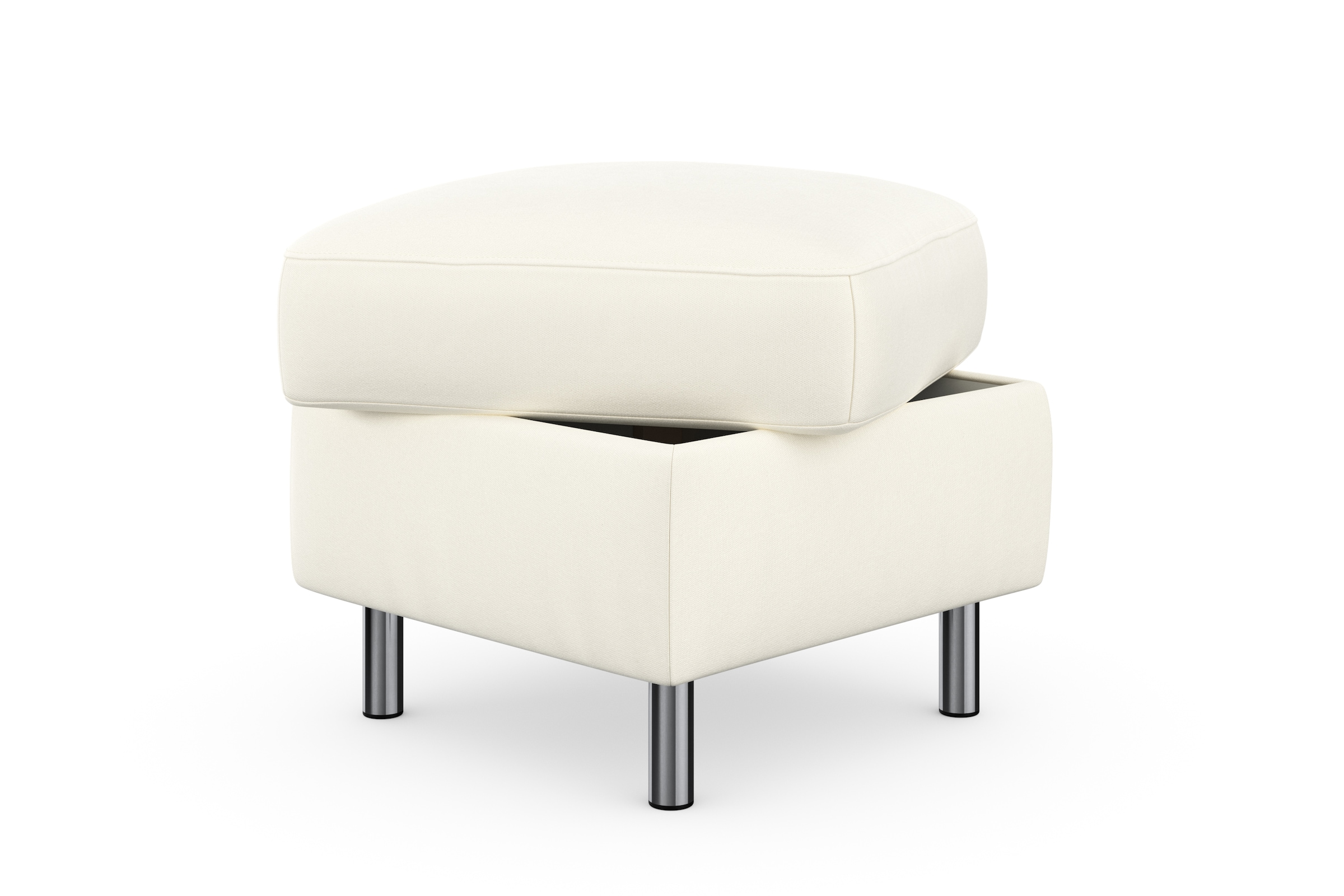 sit&more Stauraumhocker »Sinatra«, Sitzfläche ist abnehmbar, chromfarbene Metallfüsse