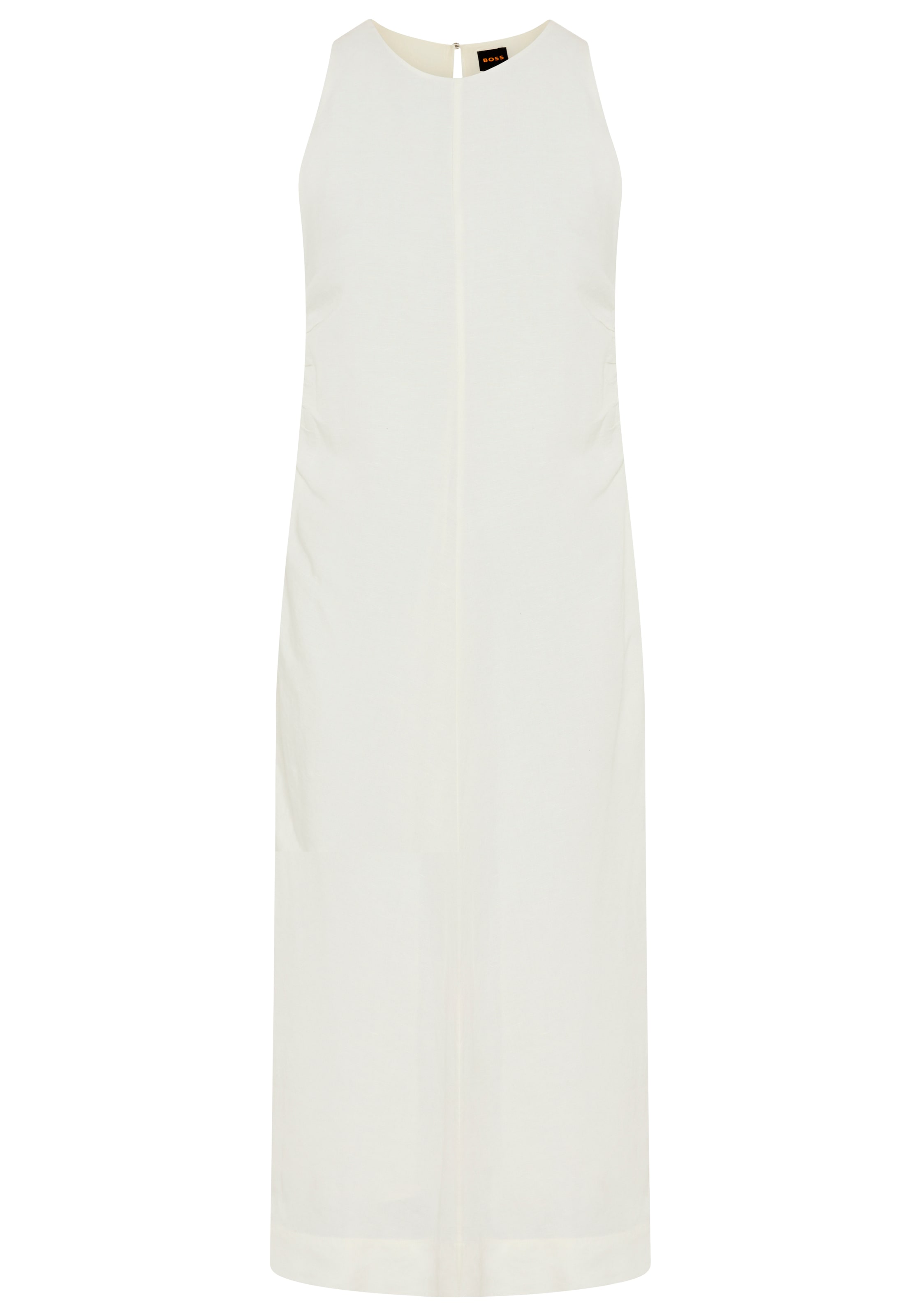 BOSS ORANGE Sommerkleid »Delinna Premium Damenmode« aus softem Leinen-Mix