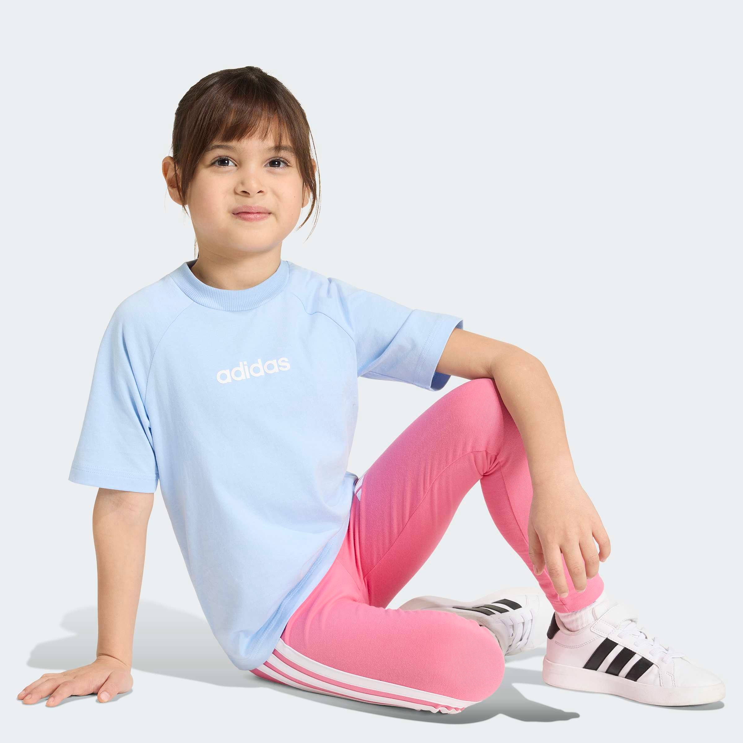 adidas Sportswear T-shirt »LK LIN TEE 160« pour enfants, col rond, sans fermeture, matière douce