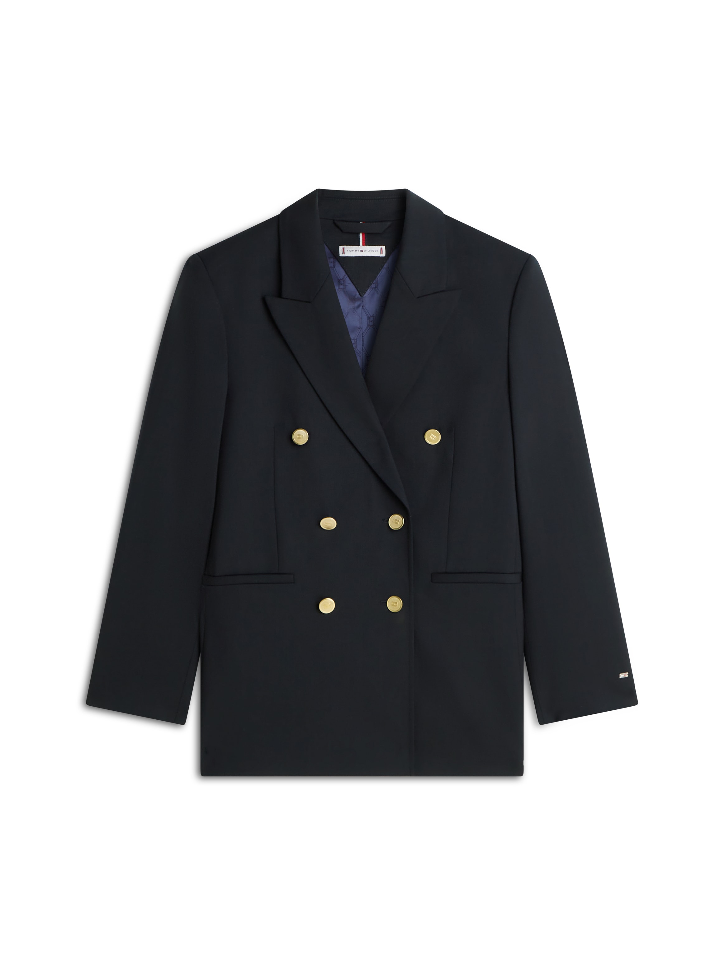 Tommy Hilfiger Blazer court »TIMELESS WOOL DB BLAZER« mit doppelreihiger Knopfleiste