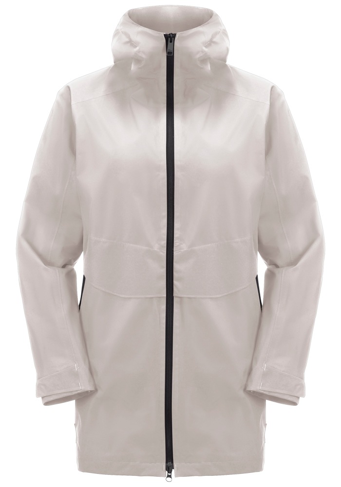 Jack Wolfskin Funktionsjacke »MAINKAI LONG JKT W«, mit Kapuze