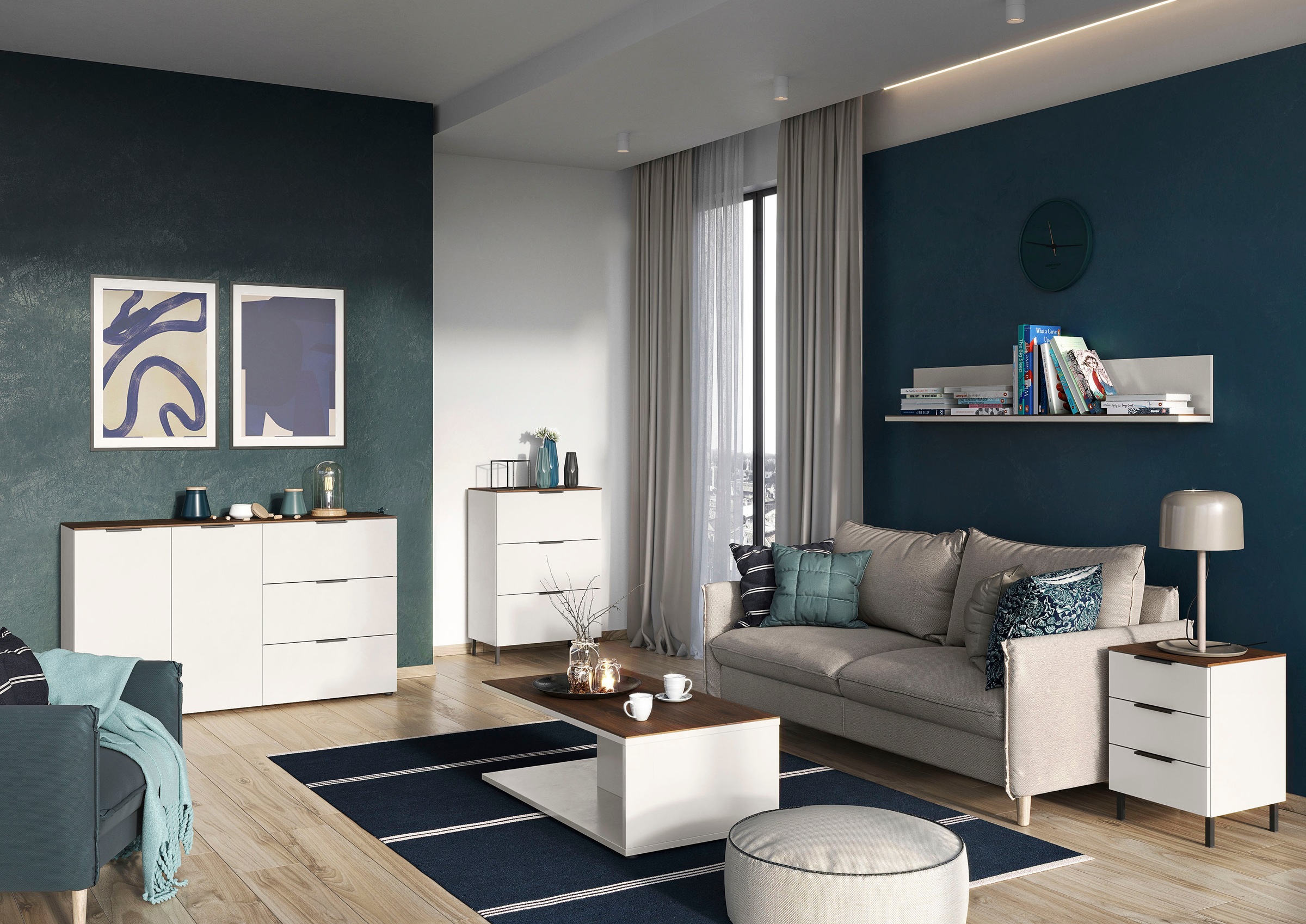 Image of GERMANIA Couchtisch "California" Breite 109 cm, mit filigraner Deckplatte