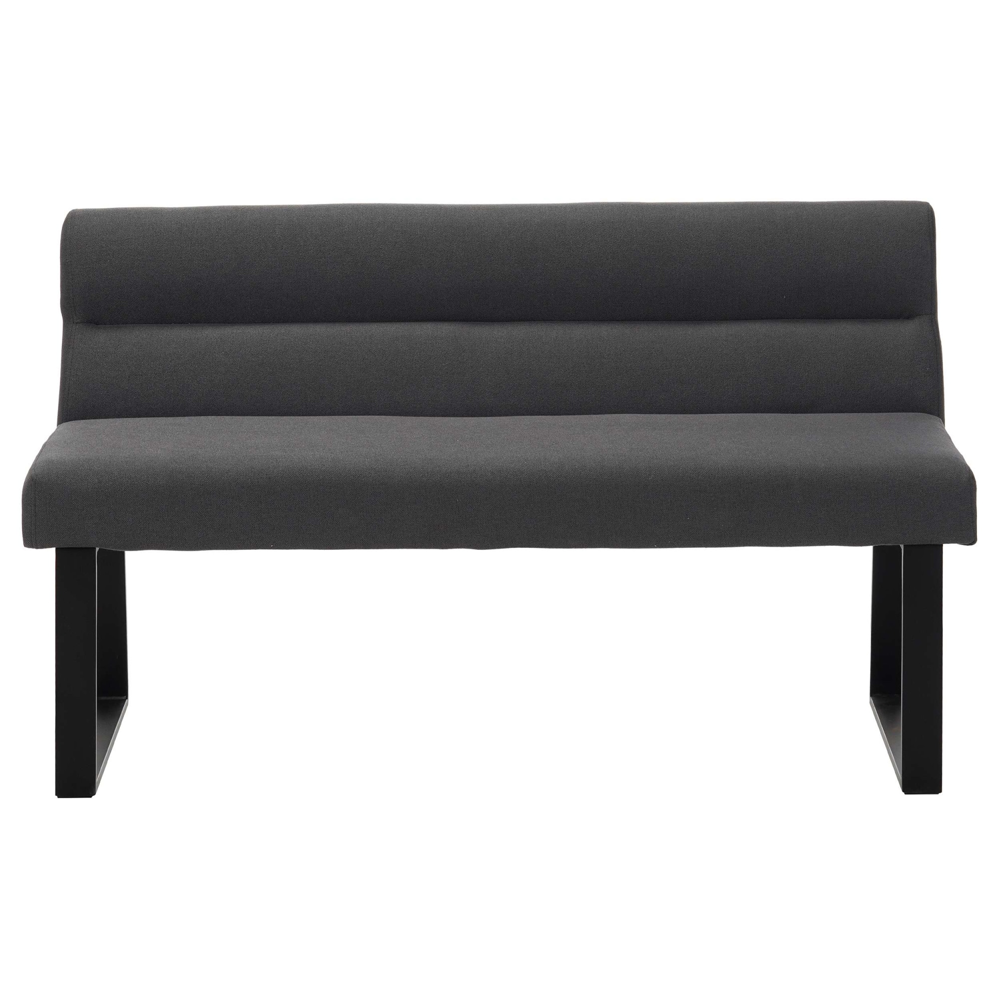 GOODproduct Essbank »Ivanna« schwarze Metallbeine, pflegeleichtem Webstoff Bezug, Breite 140 cm