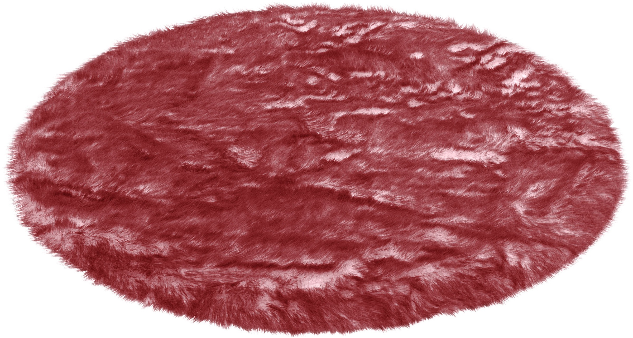 Image of my home Fellteppich »Sammo«, rund, 60 mm Höhe, Kunstfell, leuchtende Farben, besonders weich, ein echter Kuschelteppich, ideale Teppichefür Wohnzimmer, Schlafzimmer bei Ackermann Versand Schweiz