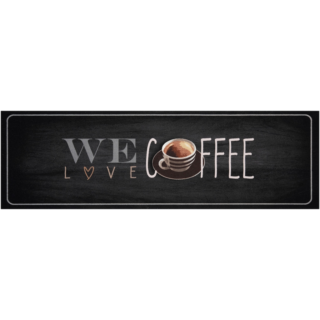 HANSE Home Küchenläufer »We love Coffee«, rechteckig, Läufer, Rutschfest, Küchenteppich, Küche, Teppich, Pflegeleicht