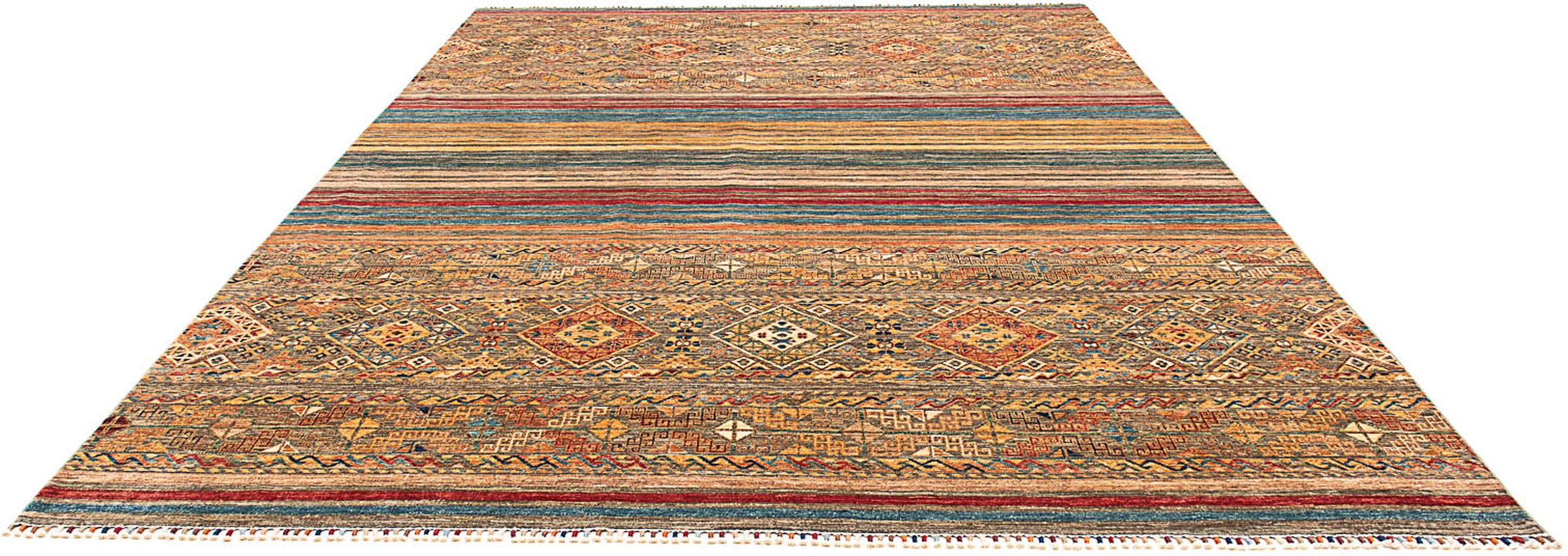 Image of morgenland Orientteppich »Ziegler - 340 x 240 cm - mehrfarbig«, rechteckig, 6 mm Höhe, Wohnzimmer, Handgeknüpft, Einzelstück mit Zertifikat bei Ackermann Versand Schweiz