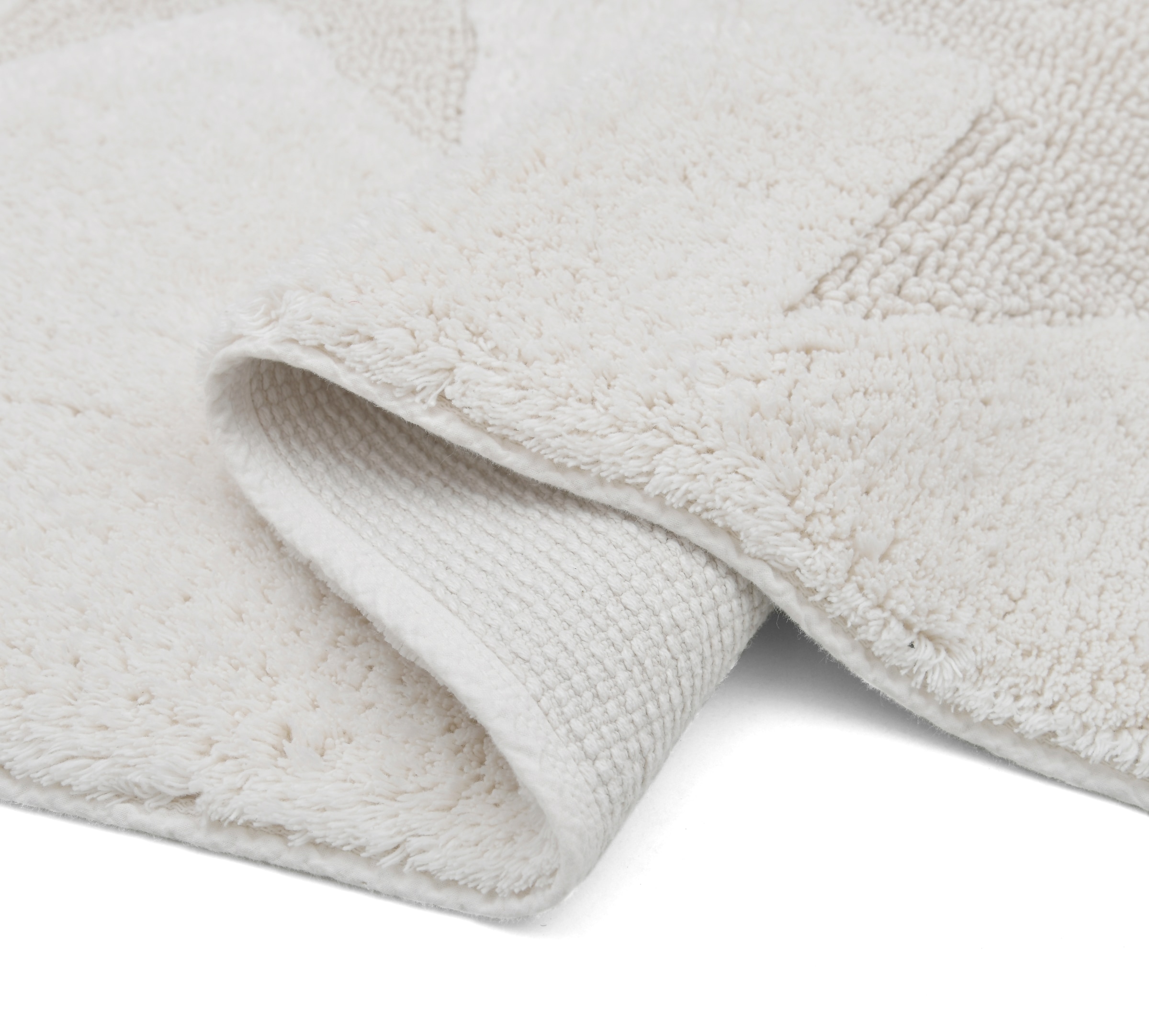GOODproduct Badematte »Marie, Badvorleger, Badezimmer Teppich« Höhe 13 mm rutschhemmend beschichtet fussbodenheizungsgeeignet | strapazierfähig Badteppich, Stern Motiv, Hoch-Tief-Struktur, auch als Set