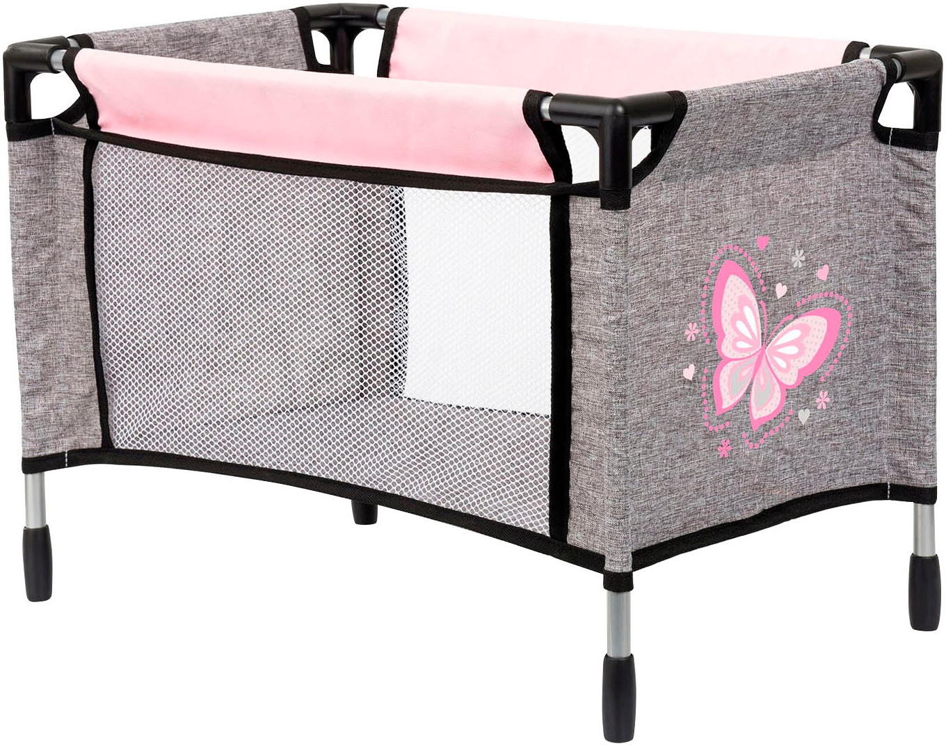 Bayer Kombi-Puppenwagen »Xeo Mega, grau/rosa«