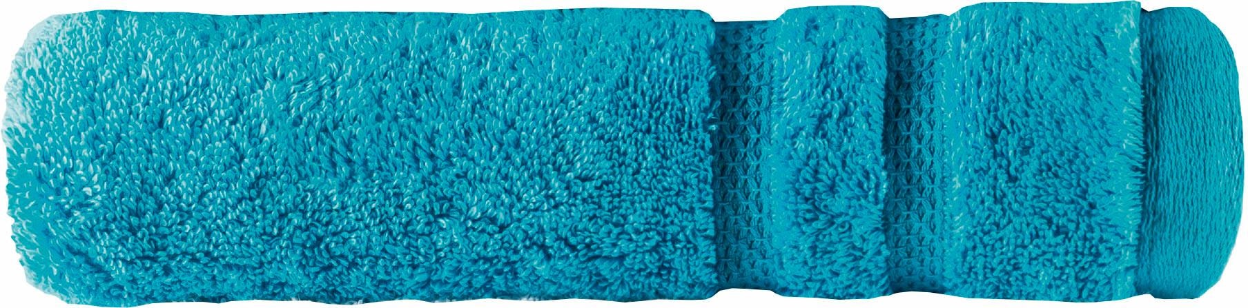 Egeria Badetuch »Micro kaufen extrem reine (1 Baumwolle saugfähig, Touch«, St.), Programm Uni mit Streifenbordüre