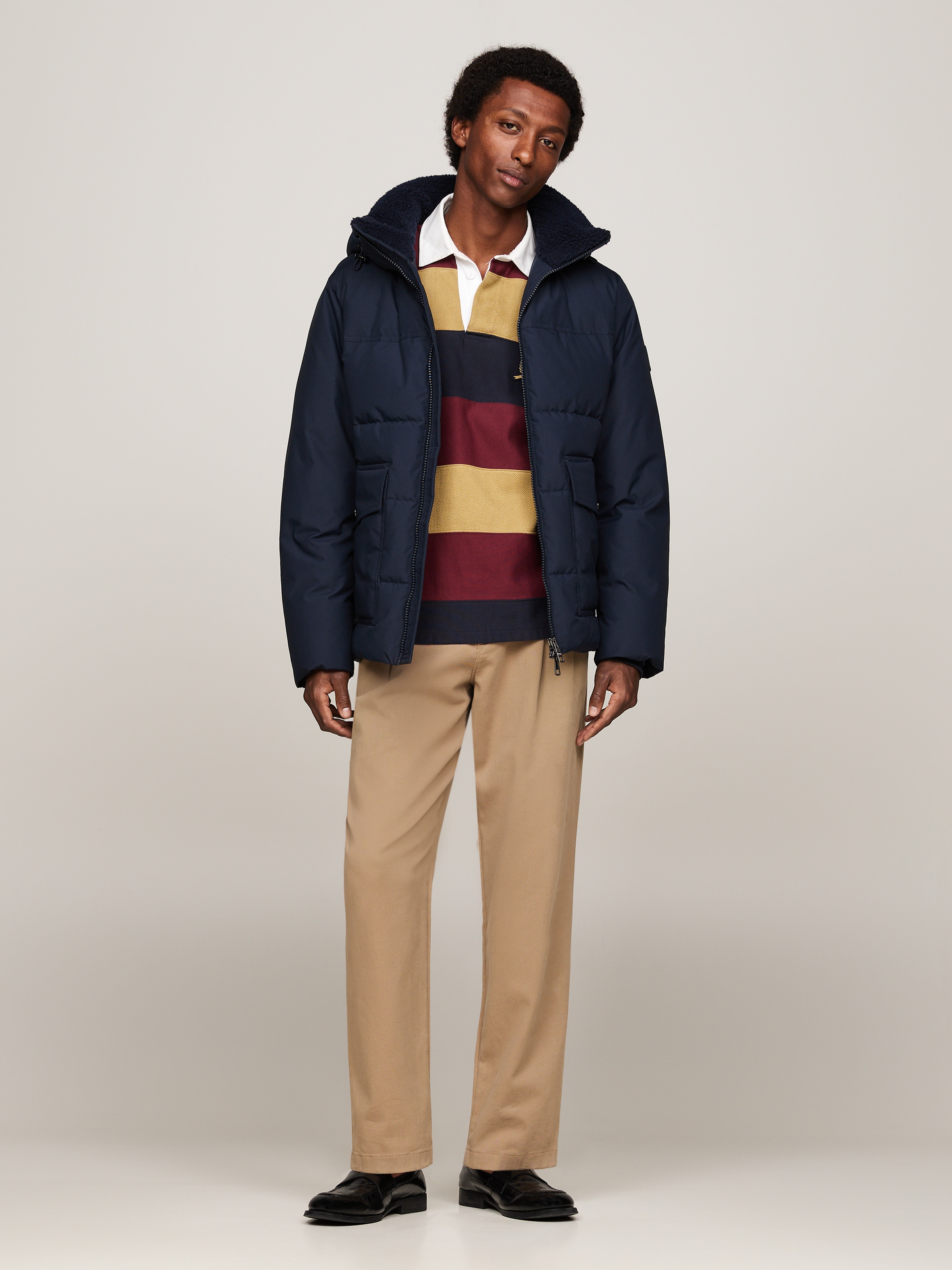 Tommy Hilfiger Parka »ROCKIE UTILITY HOODED JACKET«, mit Kapuze, Abnehmbare Kapuze mit Kordelzug, 2-Wege-Reissverschluss