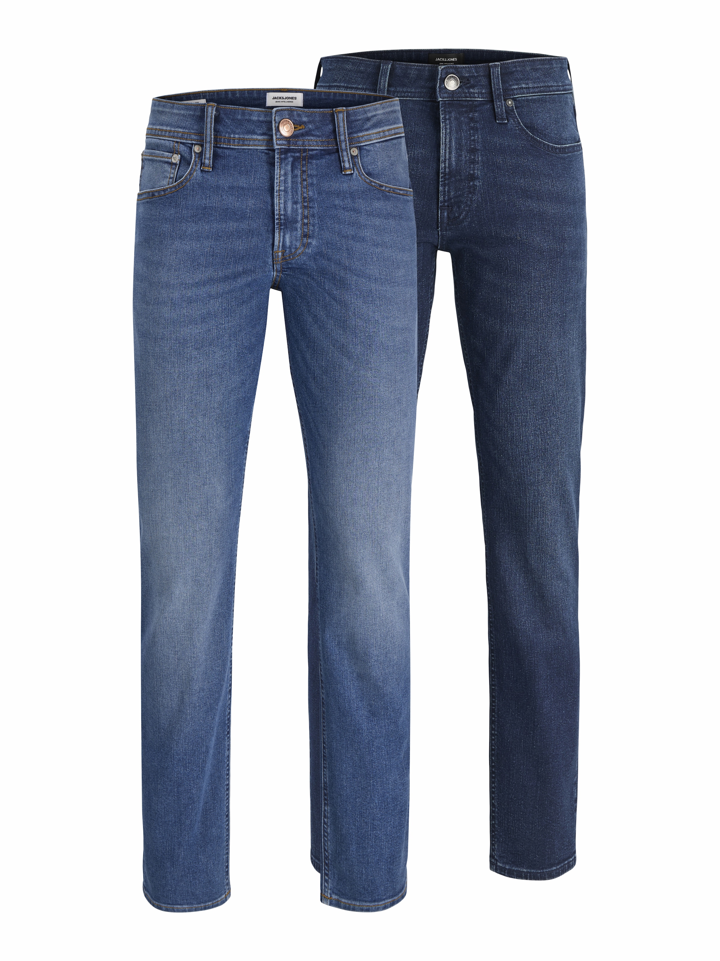 Image of Jack & Jones Regular-fit-Jeans "JJICLARK JJORIGINAL SQ 260/223 2PK MP" Packung, 2 Baumwollmischung, regular fit