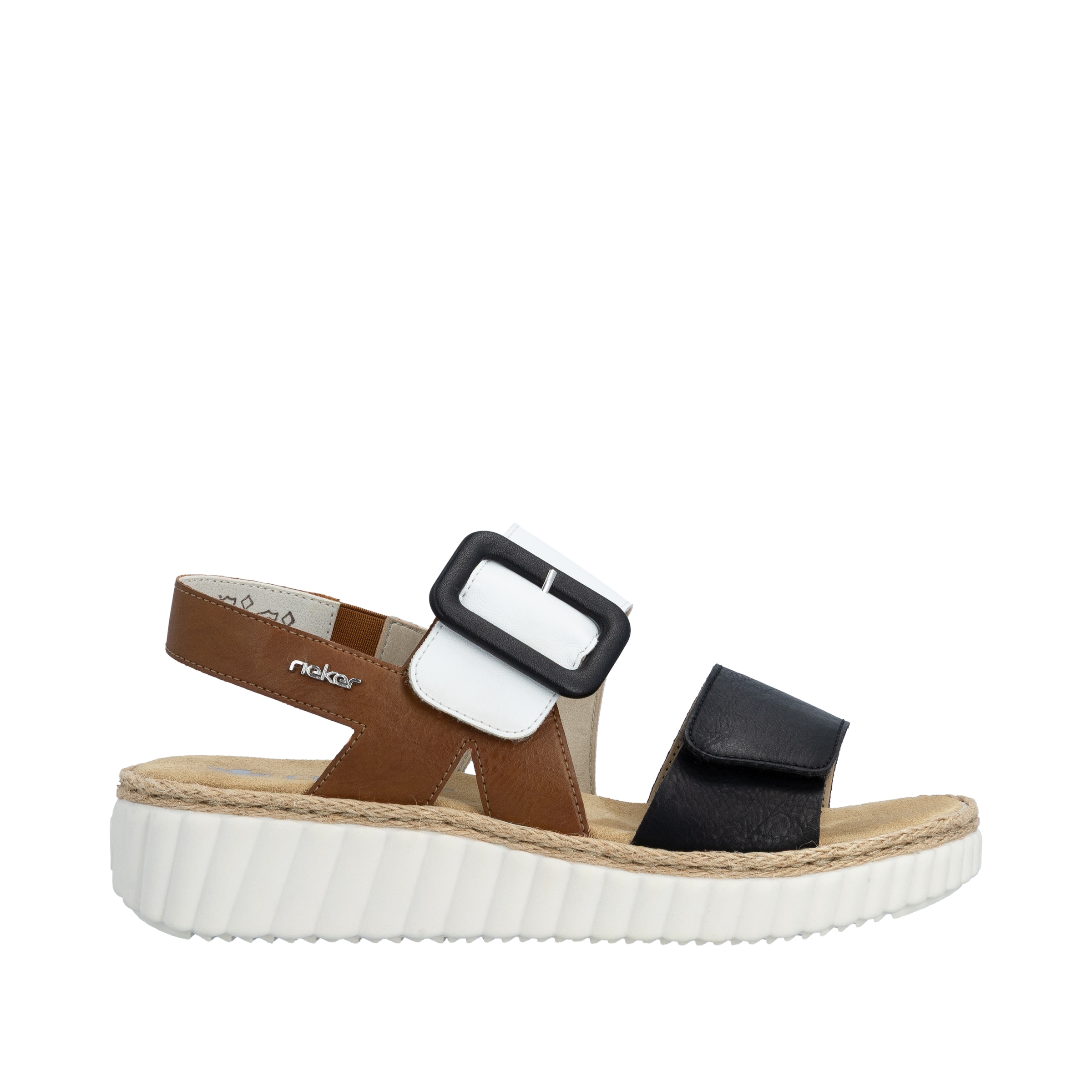 Rieker Sandale à plateforme  chaussure d'été, sandale, talon compensé, forme confortable