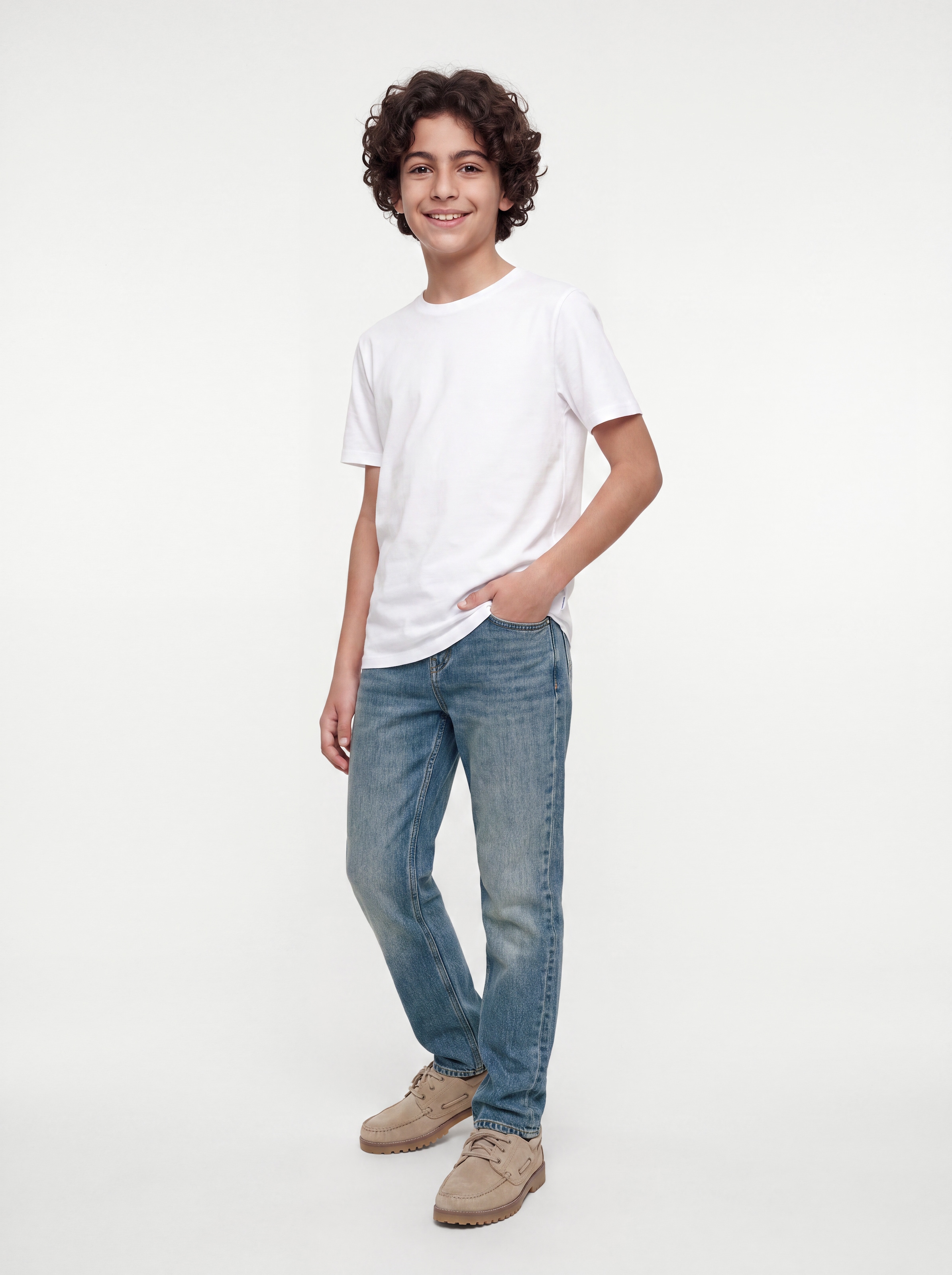 Jack & Jones Junior Straight-Jeans »JJICLARK JJORIGINAL ST 175 JNR« Baumwollmischung, regular fit