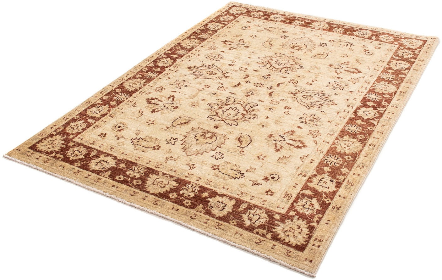 Image of morgenland Orientteppich »Ziegler - 180 x 124 cm - beige«, rechteckig, 6 mm Höhe, Wohnzimmer, Handgeknüpft, Einzelstück mit Zertifikat bei Ackermann Versand Schweiz