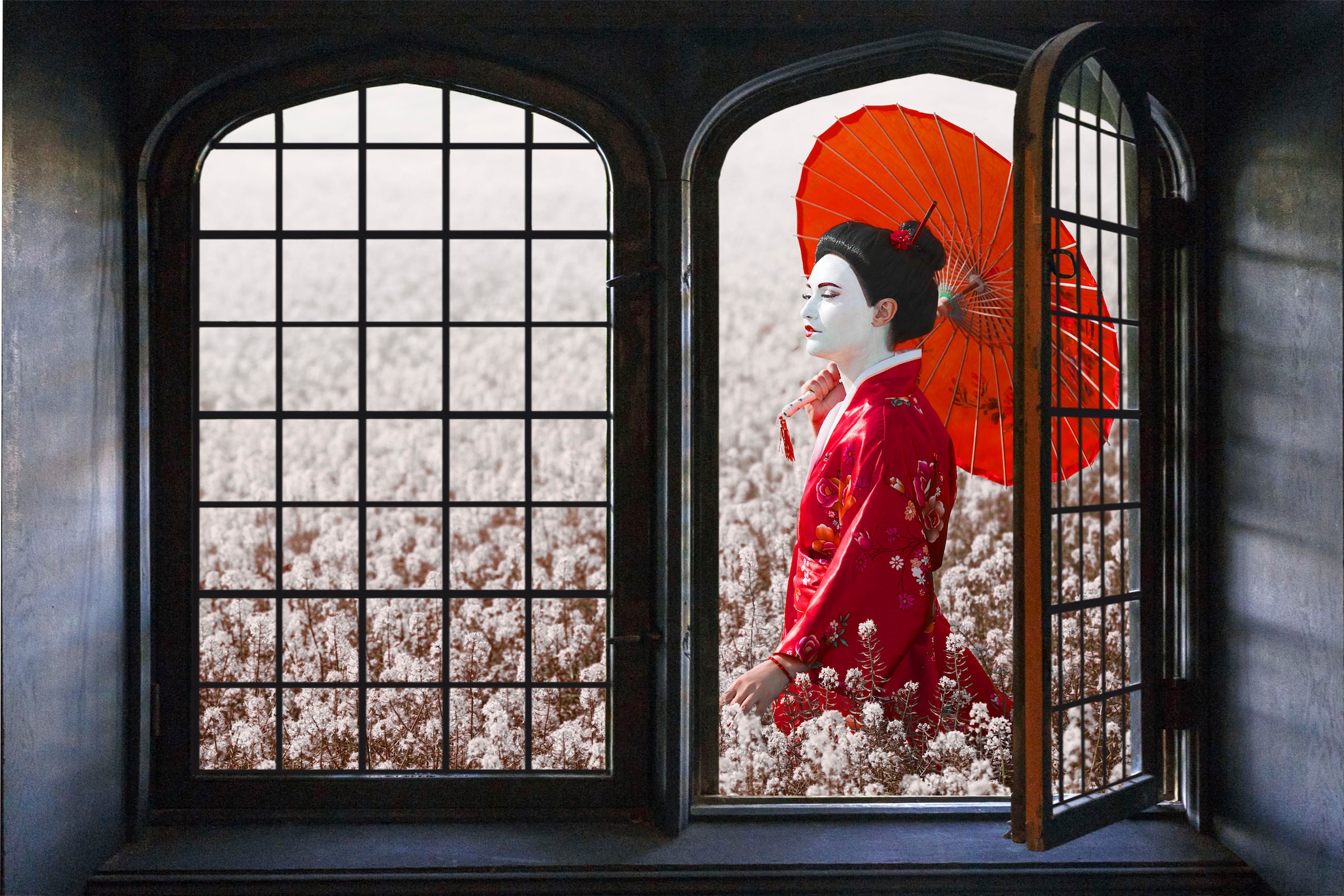 Image of queence Wandsticker "Touch of China" Wandsticker, Wandbild, selbstklebend, 3D, Fenster