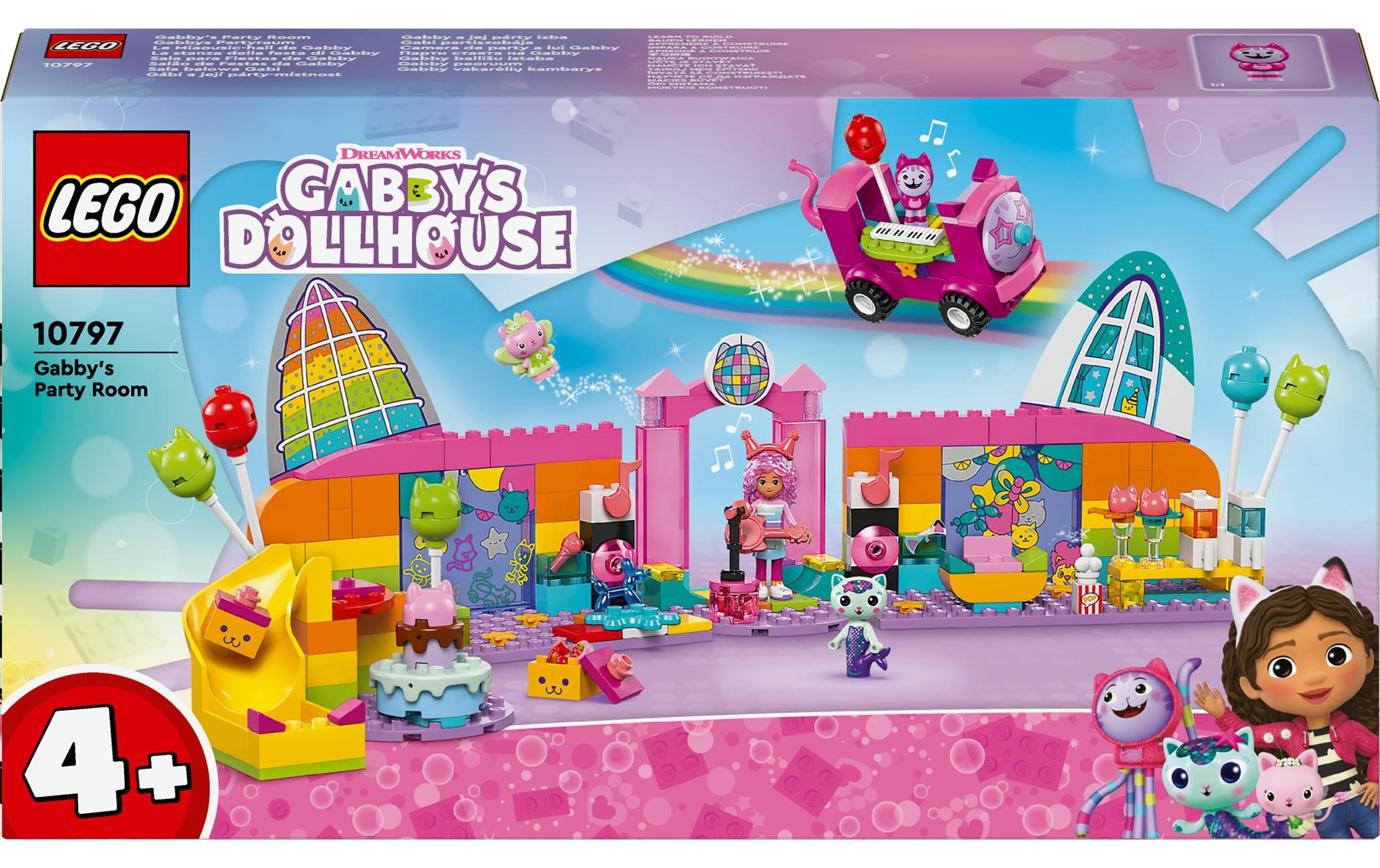 Spielbausteine »Gabby's Dollhouse Gabbys Partyraum 10797«, (252 St.)