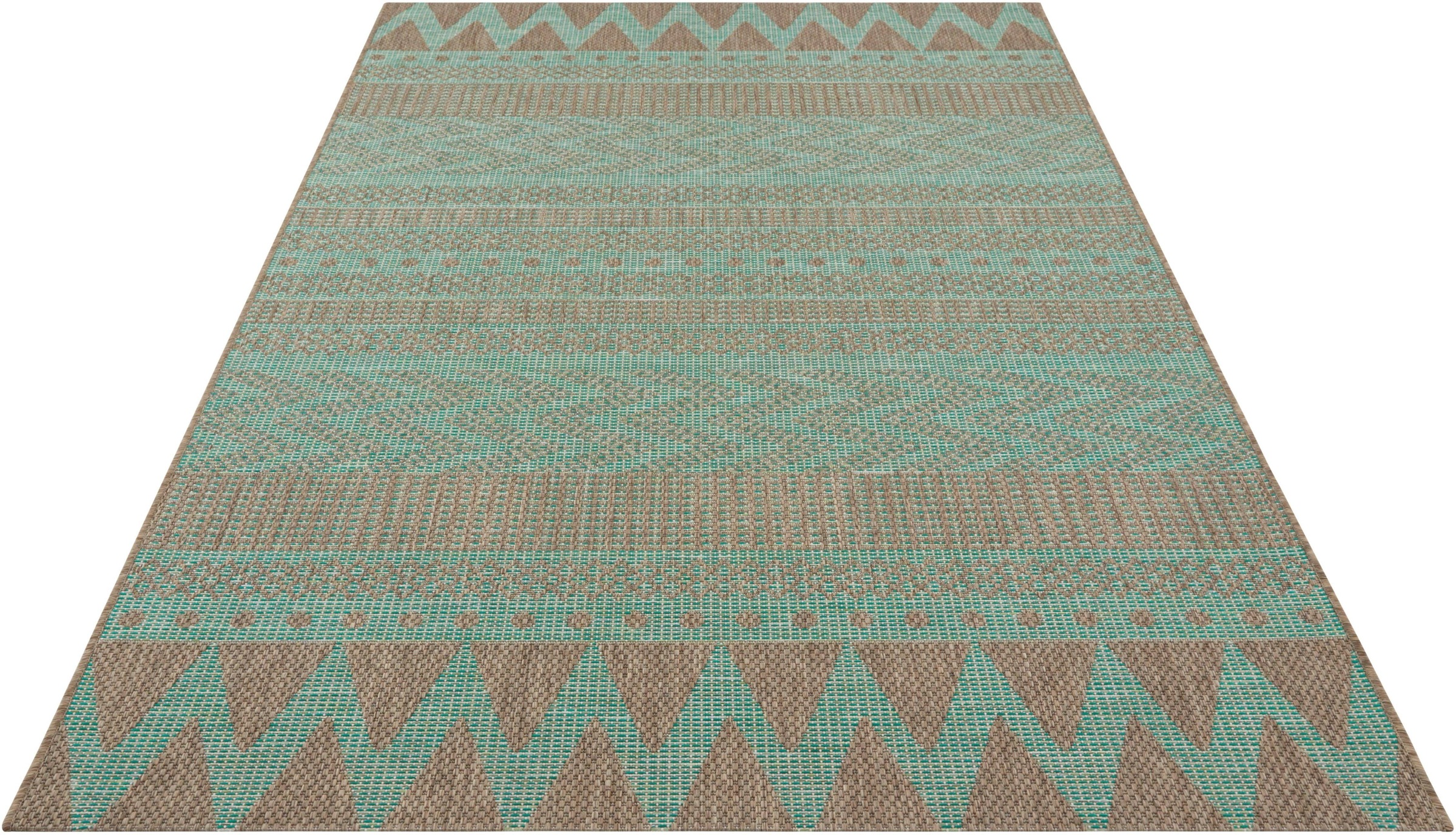 Image of NORTHRUGS Teppich »Sidon«, rechteckig, 4 mm Höhe, In-und Outdoor geeignet, Wohnzimmer, Balkon, Terrasse, Garten, Strapazierfähig und pflegeleicht, Flachgewebe bei Ackermann Versand Schweiz