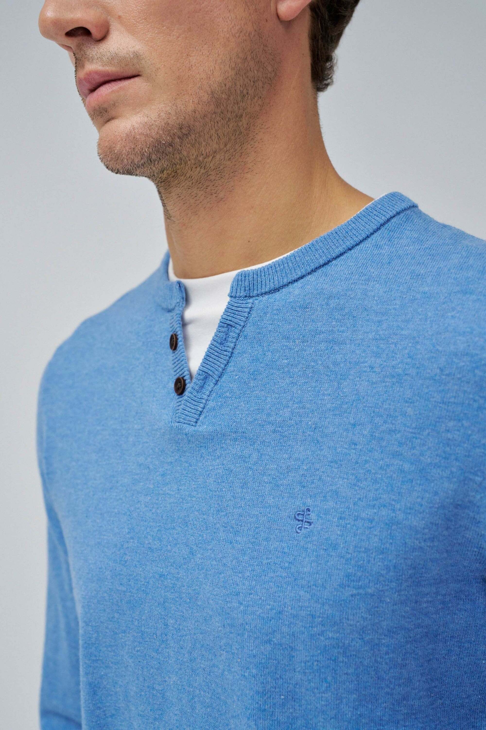 Salsa Strickpullover »Salsa Jeans Pullover Knit Henley W/ Collar Jersey Details«