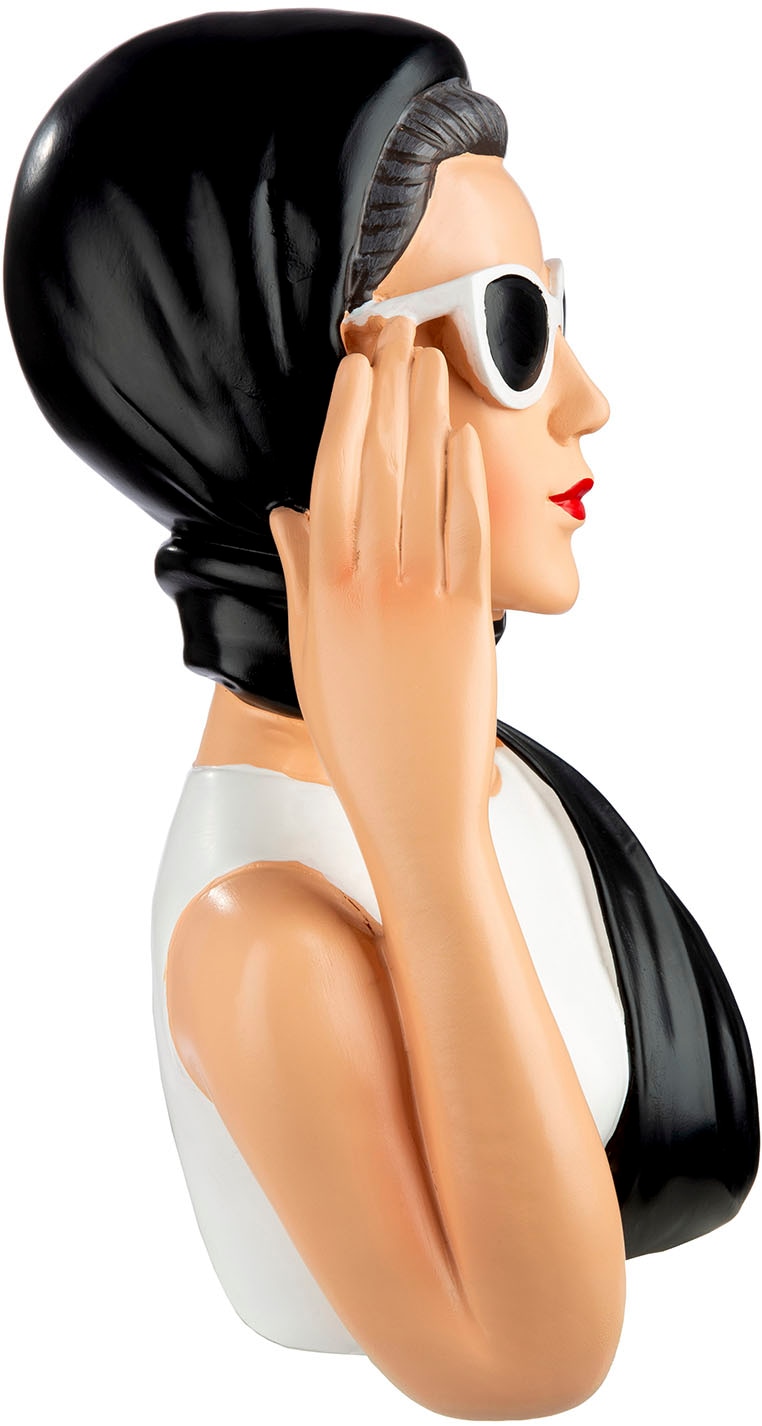 GILDE Dekofigur »Figur Frau Lady Audrey schwarz; weiss H. 27,5 cm«