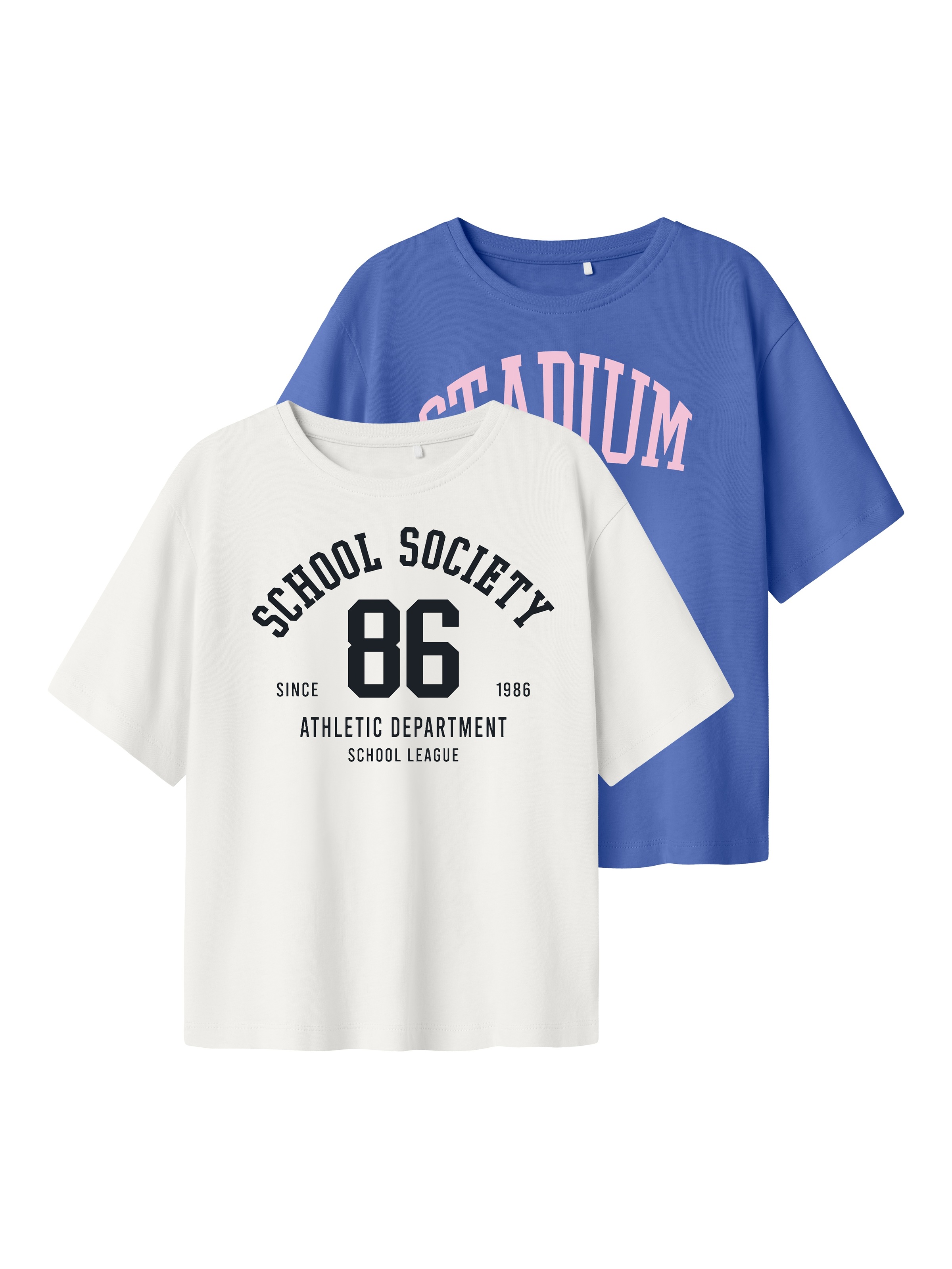 Image of Name It T-Shirt "NKFLAISA SH NREG SS TOP 2P" Packung, 2 Stk.