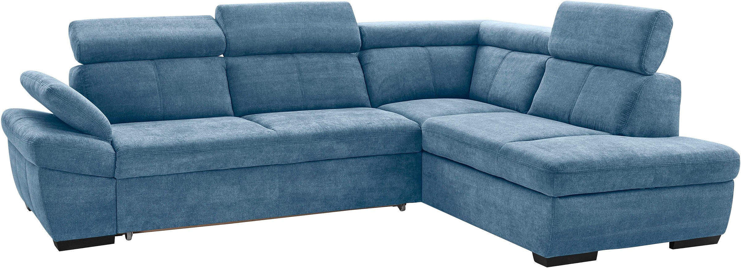 exxpo - sofa fashion Ecksofa »Salerno, klassisch modernes Funktionssofa, hoher Sitzkomfort, L-Form«, inkl. Kopf- und Armteilverstellung, wahlweise mit Bettfunktion