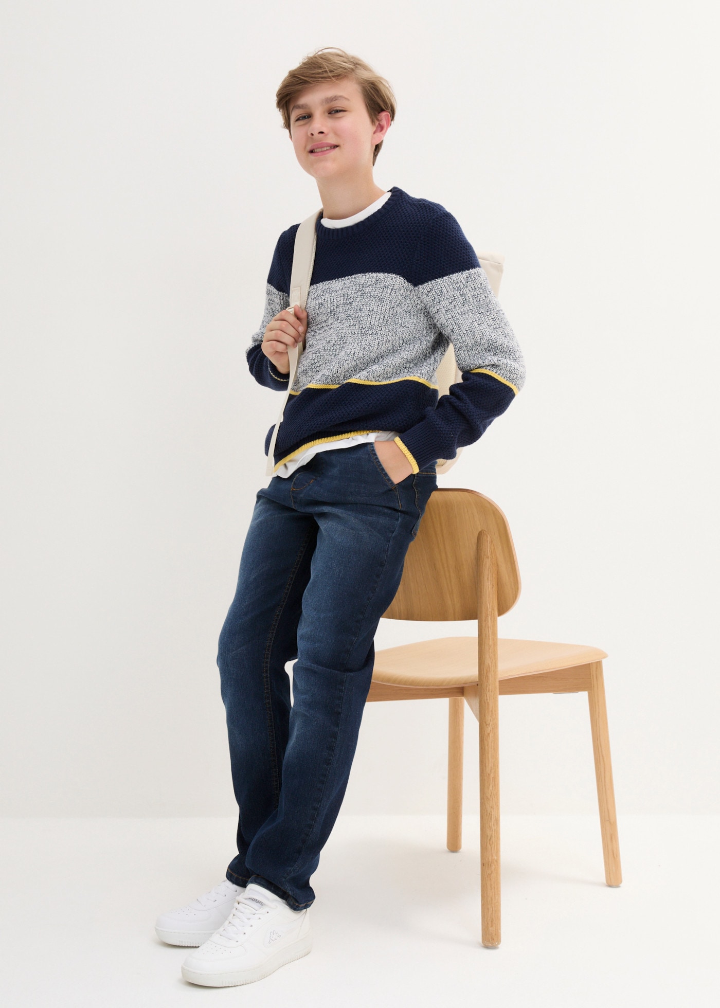 bonprix Regular-fit-Jeans für Kinder, mit Schlupfform