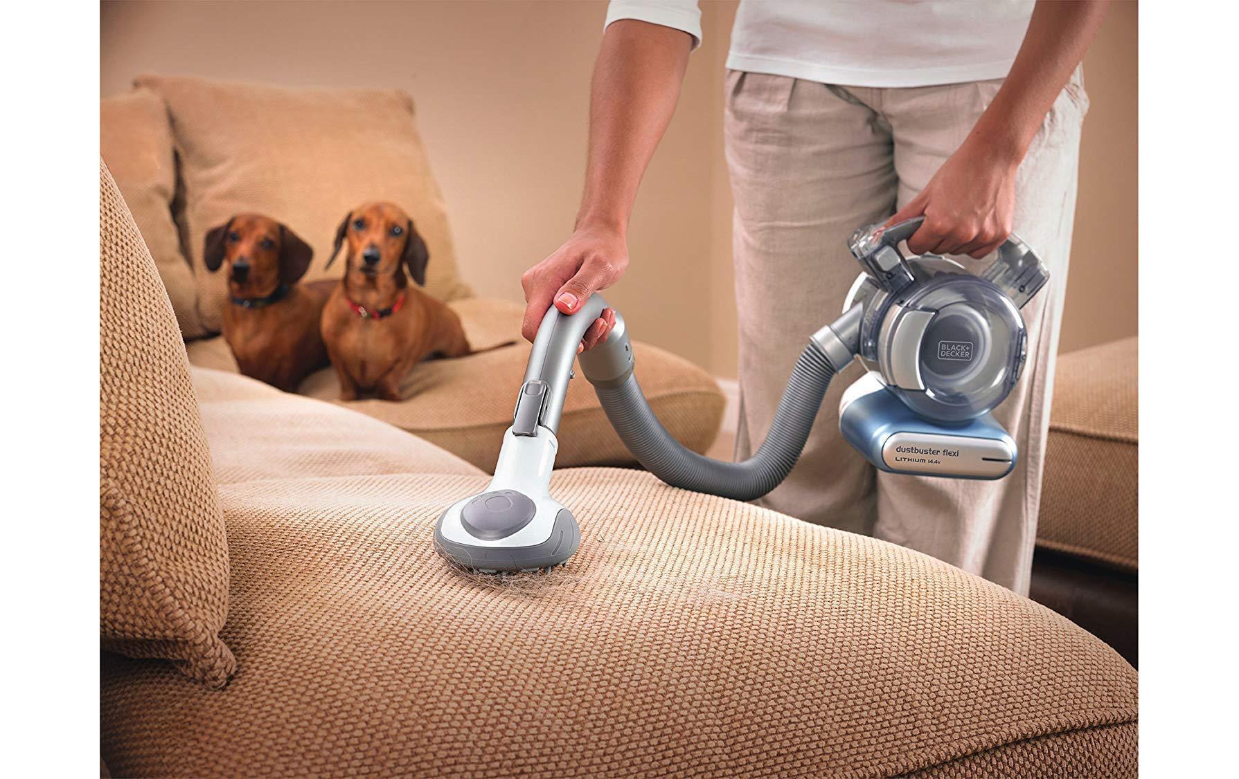 Black + Decker Akku-Handstaubsauger »Dustbuster Flexi Silberfarben, Blau«