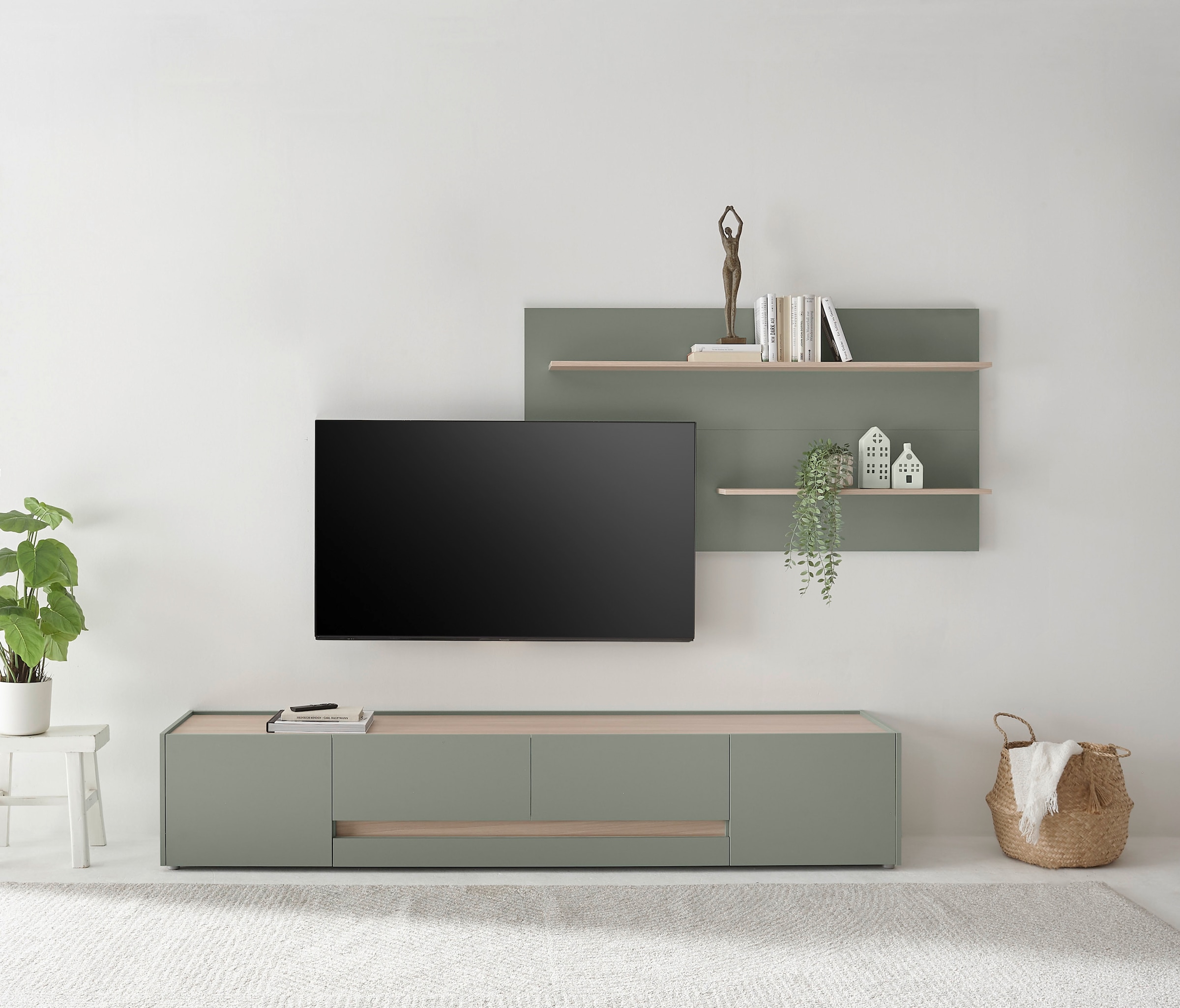 Home affaire Meuble mural »City/Giron, moderne Anbauwand, Komplettset in vielen Farben verfügbar« Set, 2 cuis tlg.