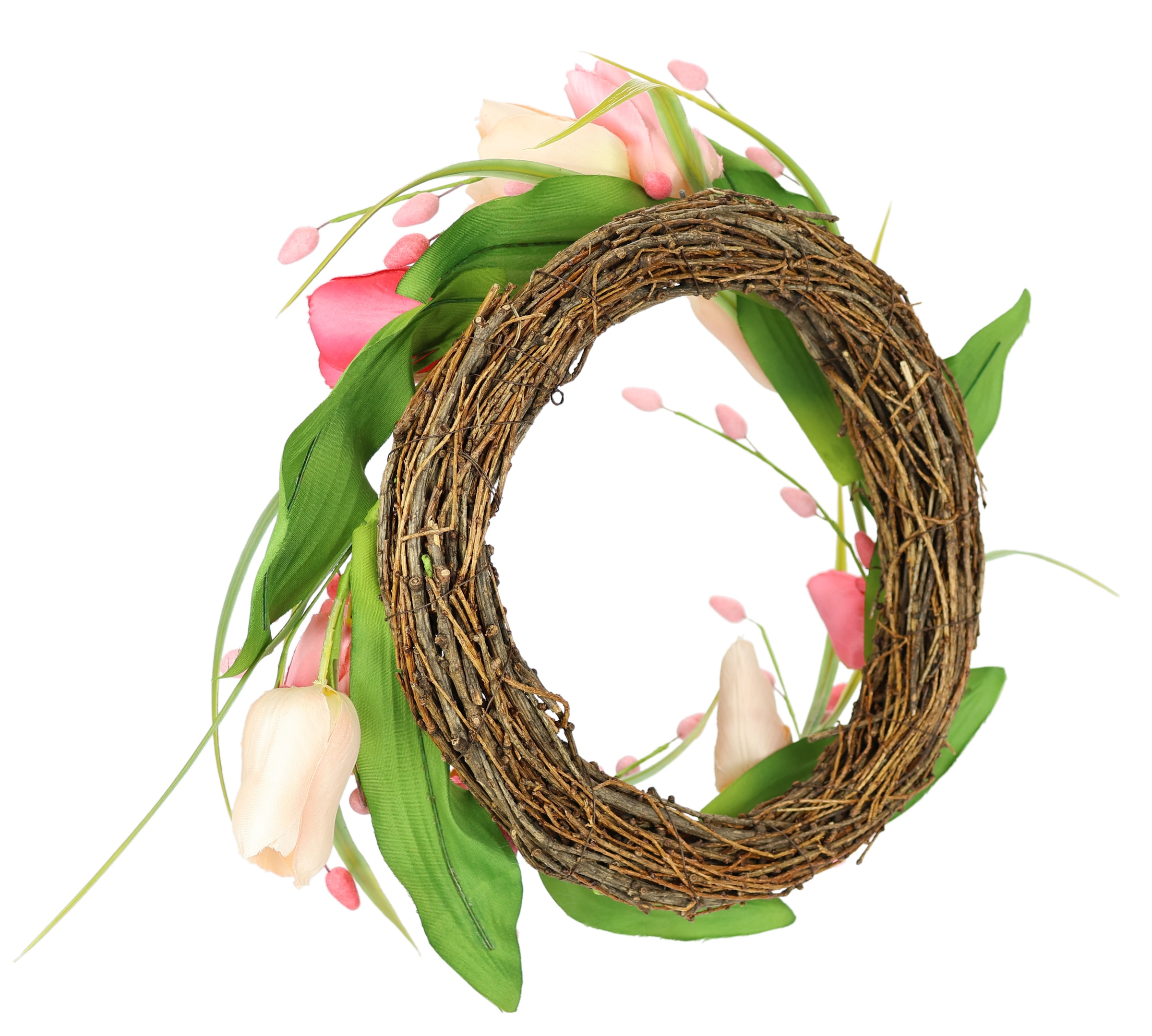 I.GE.A. Kunstkranz »Tulpenkranz« Kränze Türkranz Frühlingskranz Osterkranz Osterdeko Blumenkranz