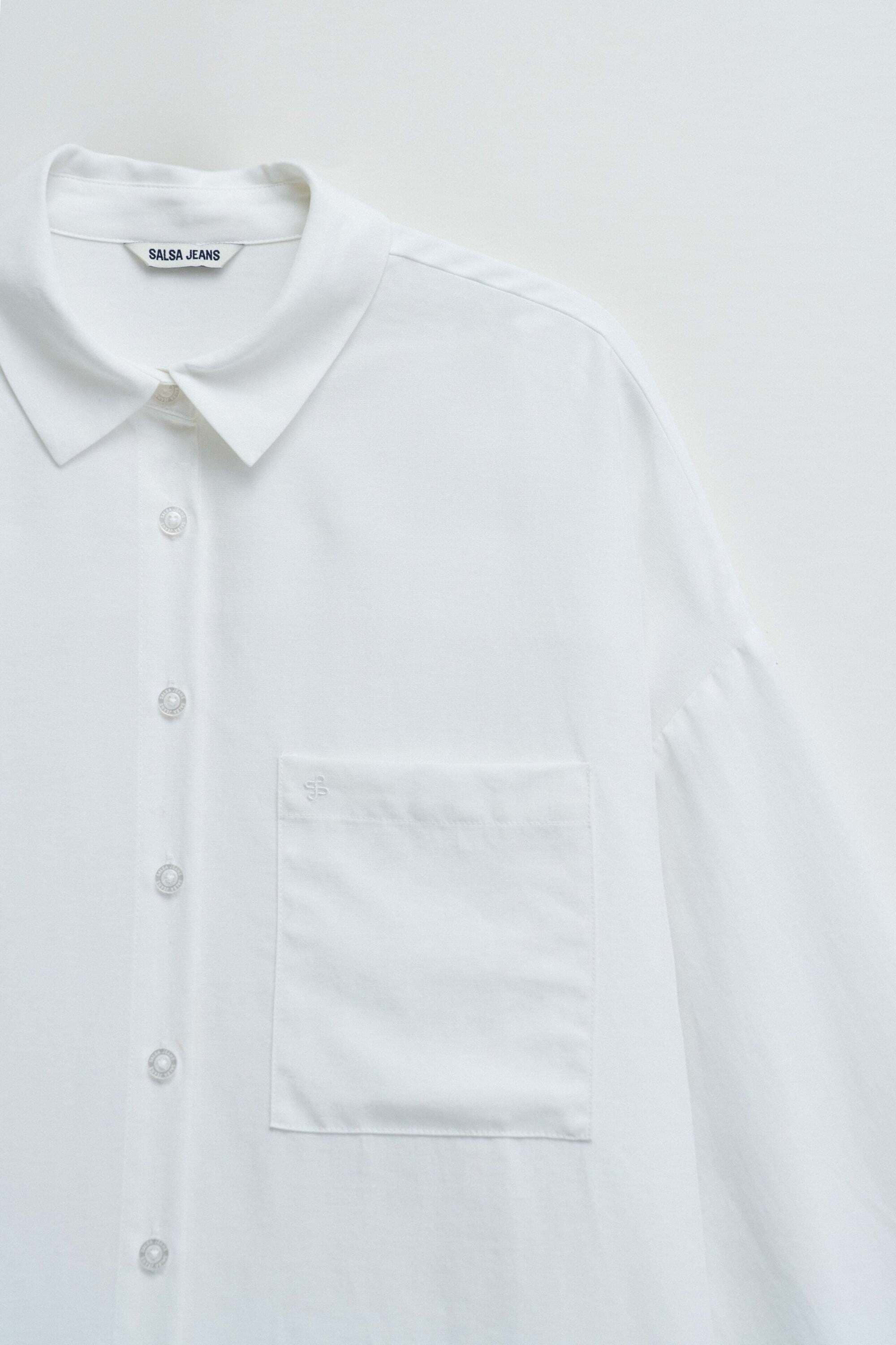 Salsa Blouse à manches longues »Salsa Jeans Langarmbluse Oversize Basic«
