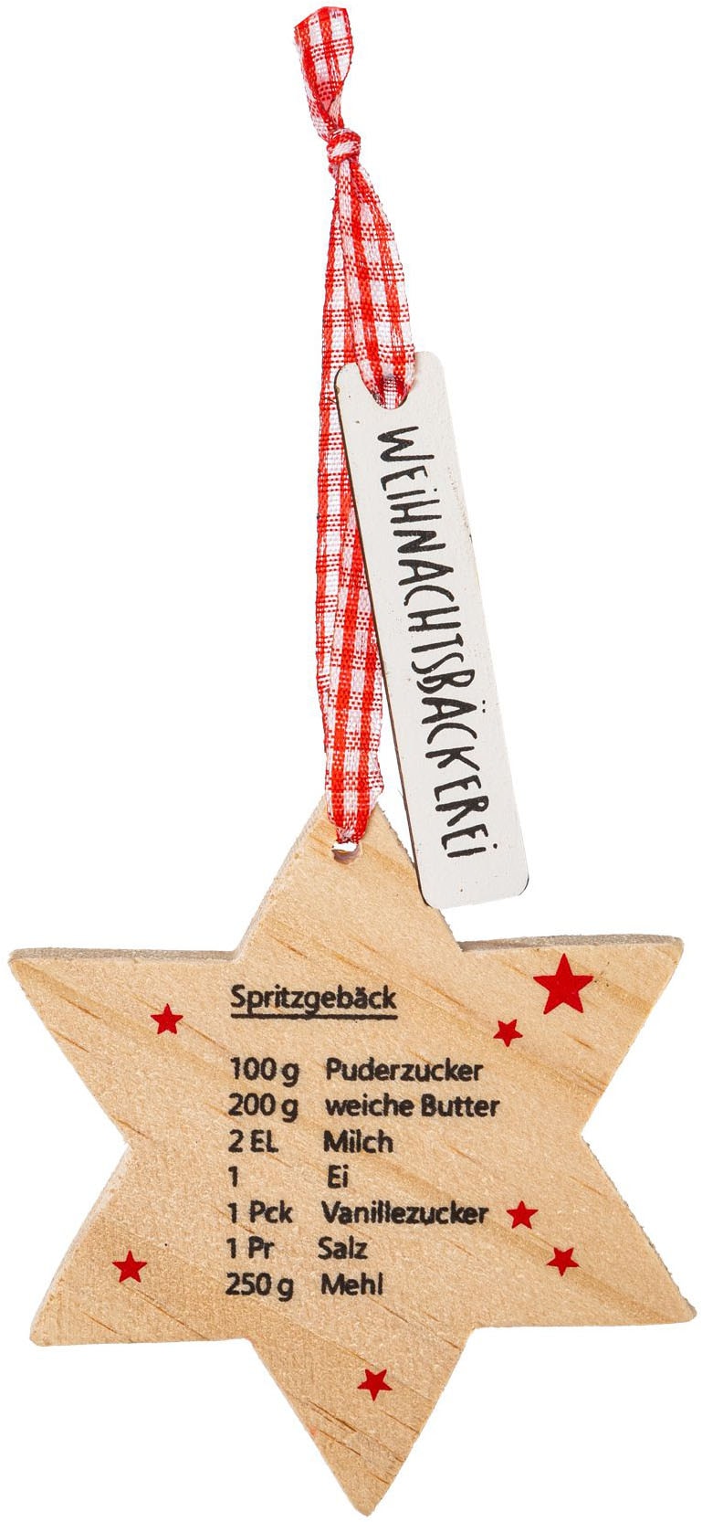 Creativ home Suspension décorative »Deko-Hänger Weihnachtsbäckerei« mit 3 Plätzchen-Motiven