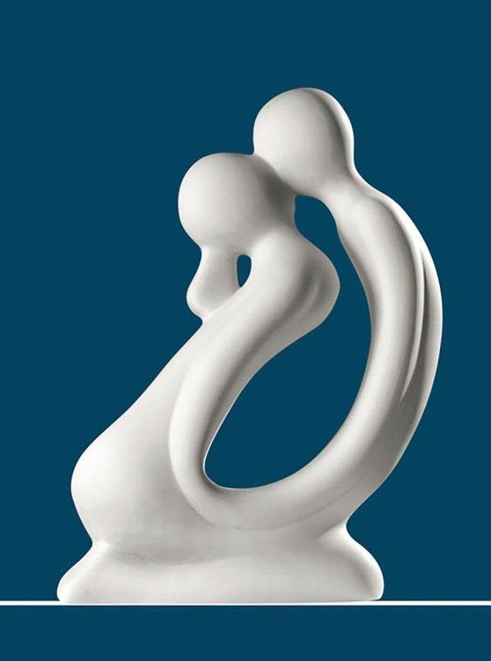 Dekofigur »Skulptur Kuss, weiss«, Dekoobjekt, Höhe 42 cm, handgefertigt, aus Keramik,...