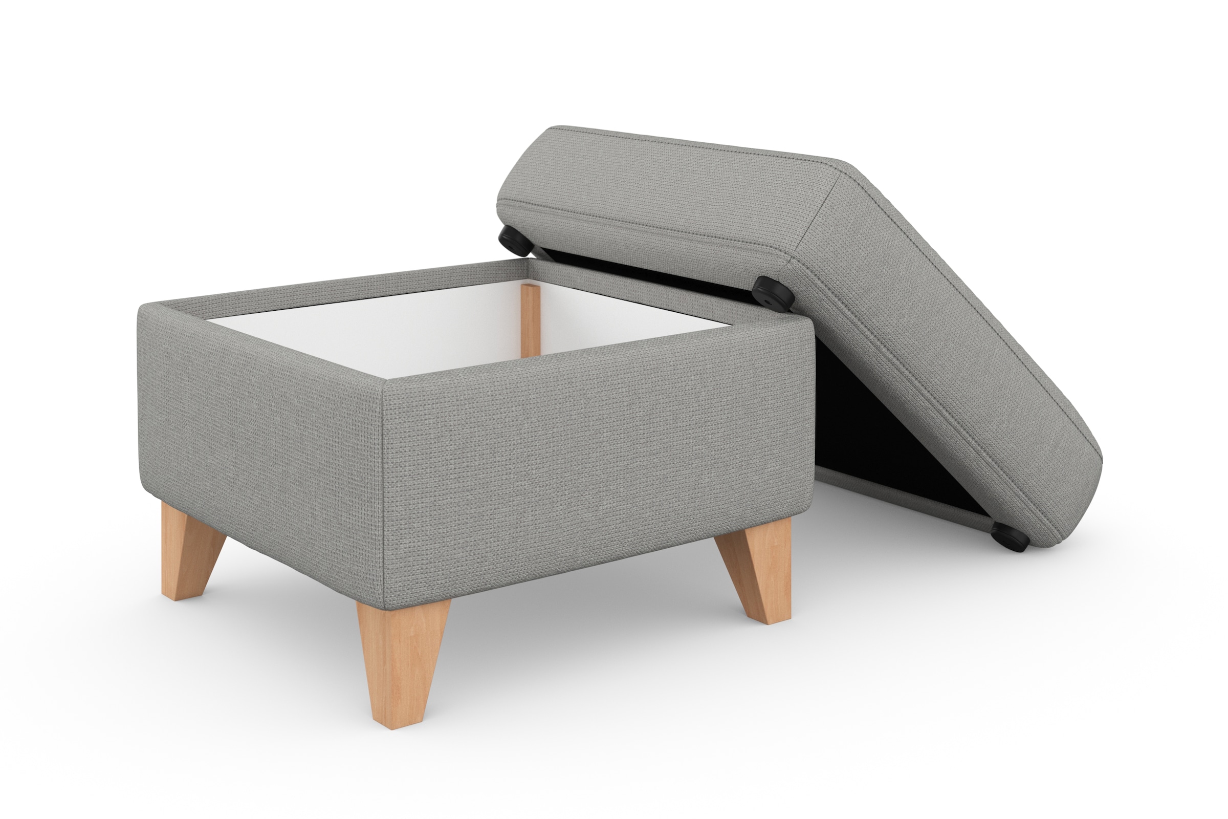 sit&more Stauraumhocker »Visby«, Stauraum, auch erhältlich mit Wasser zu reinigendem "Soft clean" Bezug