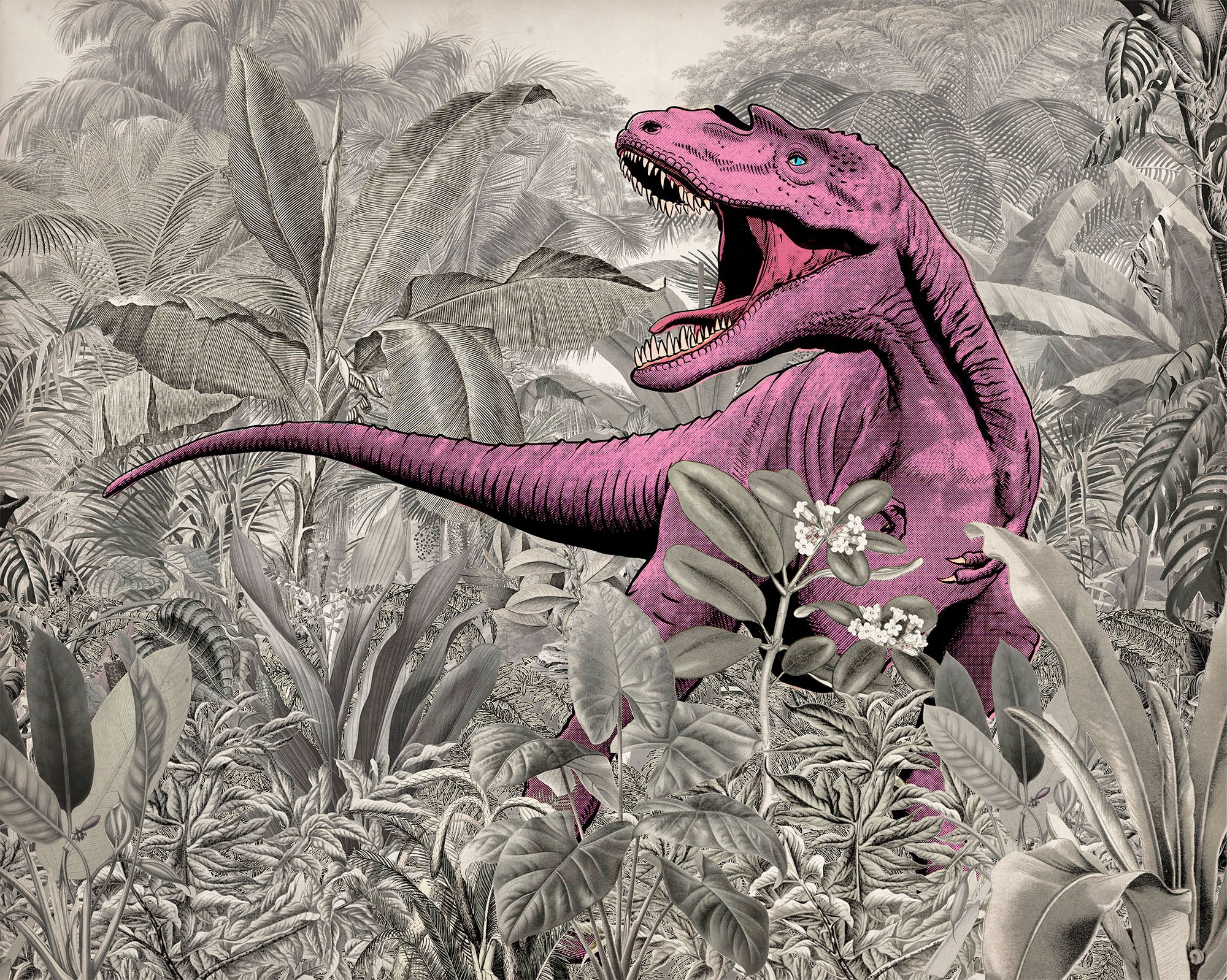 Image of Komar Fototapete »Pinky«, bedruckt-Comic-Retro-mehrfarbig, BxH: 350x280 cm bei Ackermann Versand Schweiz