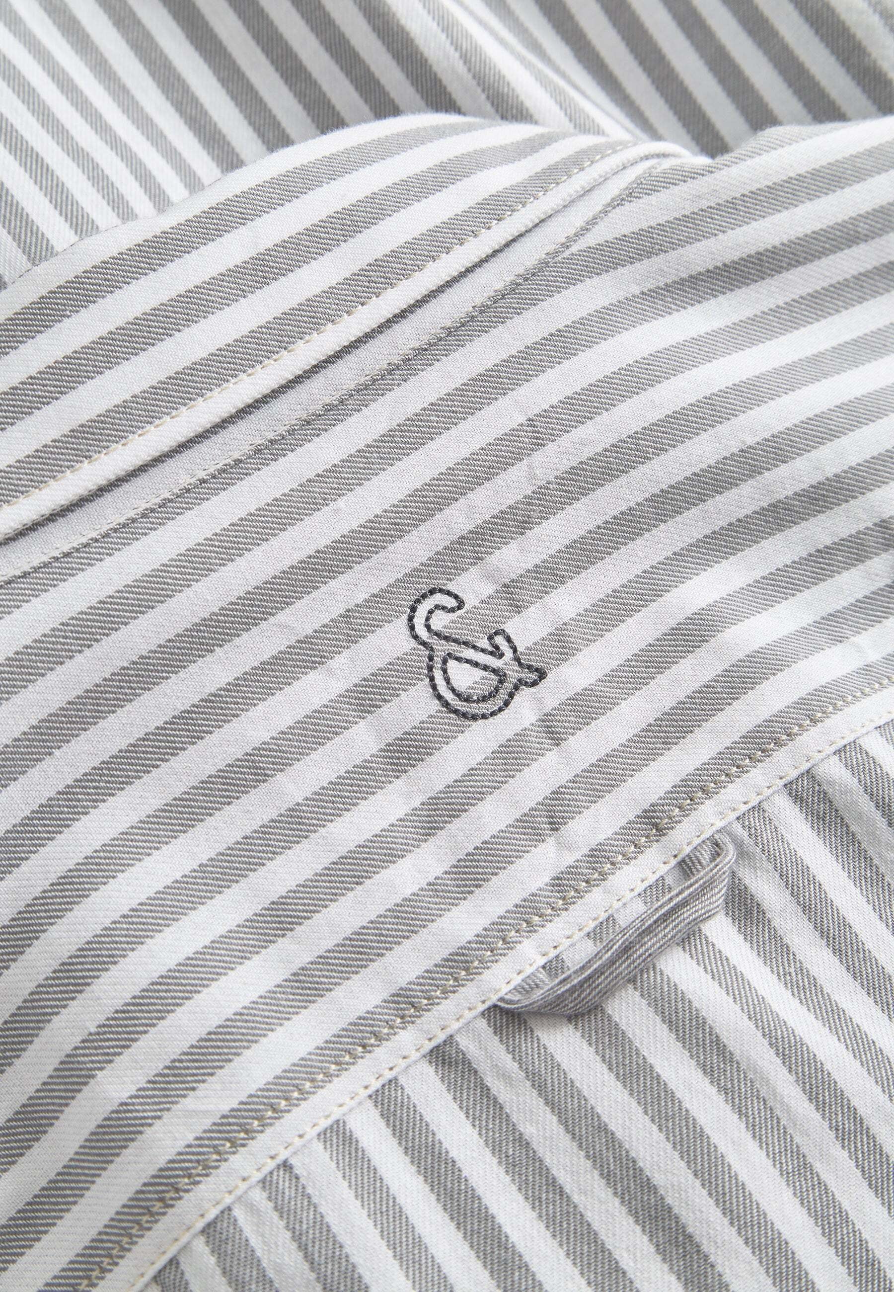 colours & sons Langarmhemd »colours & sons Langarmhemd Shirt Brushed Twill Stripes«