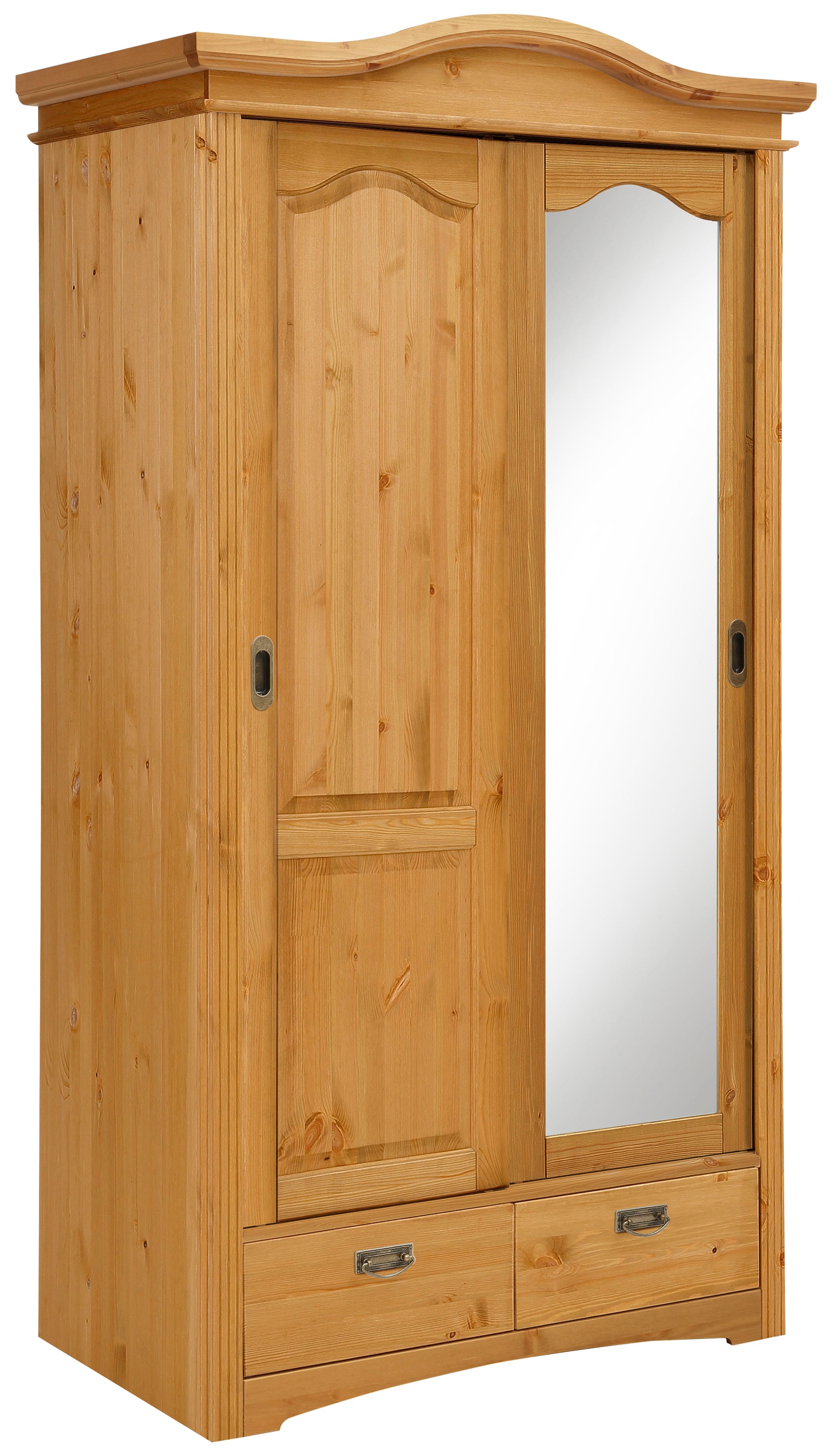 Image of GOODproduct Schiebetürenschrank "Konrad" B/H/T ca. 111/207/64 cm, Breite 111 cm, aus massiver, FSC-zertifizierter Kiefer