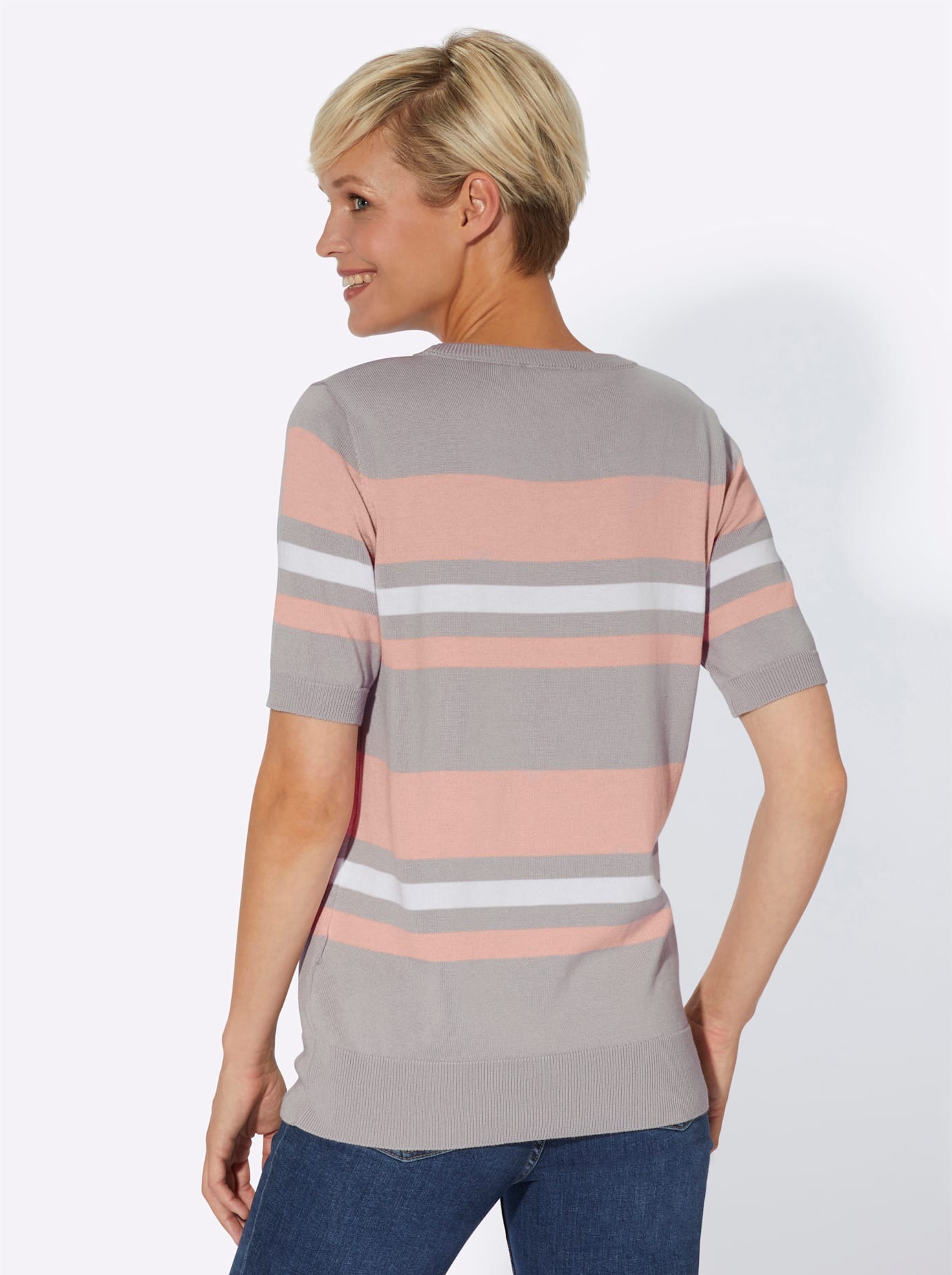 Casual Looks Kurzarmpullover »Rundhals-Pullover«
