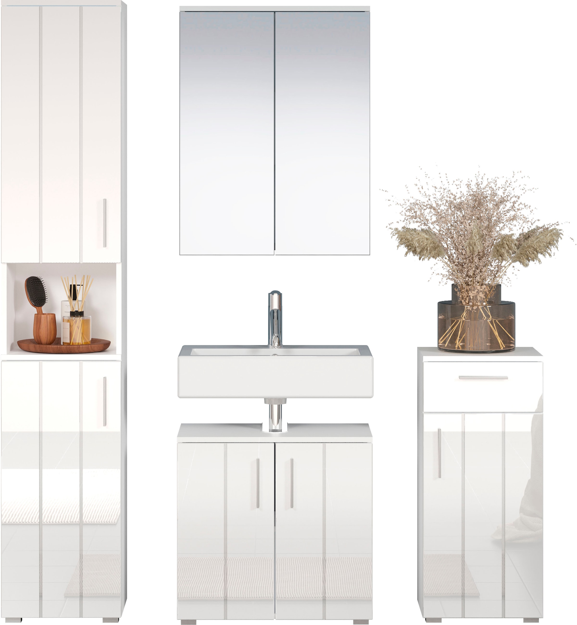 welltime Ensemble de salle de bains »Prag« Set, 4 cuis tlg.