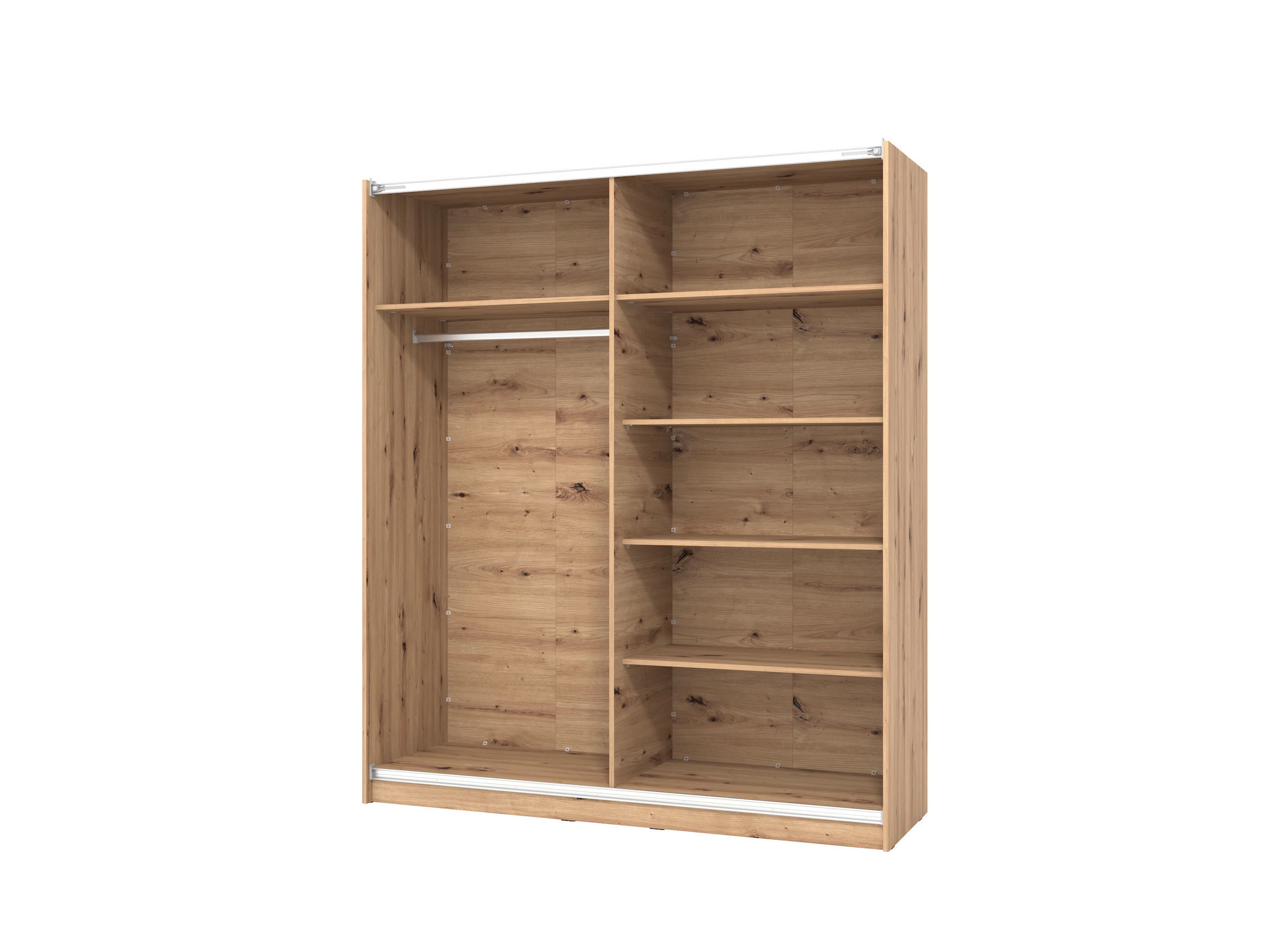 INOSIGN Schwebetürenschrank »Sardinia, Kleiderschrank mit Spiegel, Made in Europe«, viel Stauraum durch grosszügige Innenausstattung, 170 oder 262cm breit