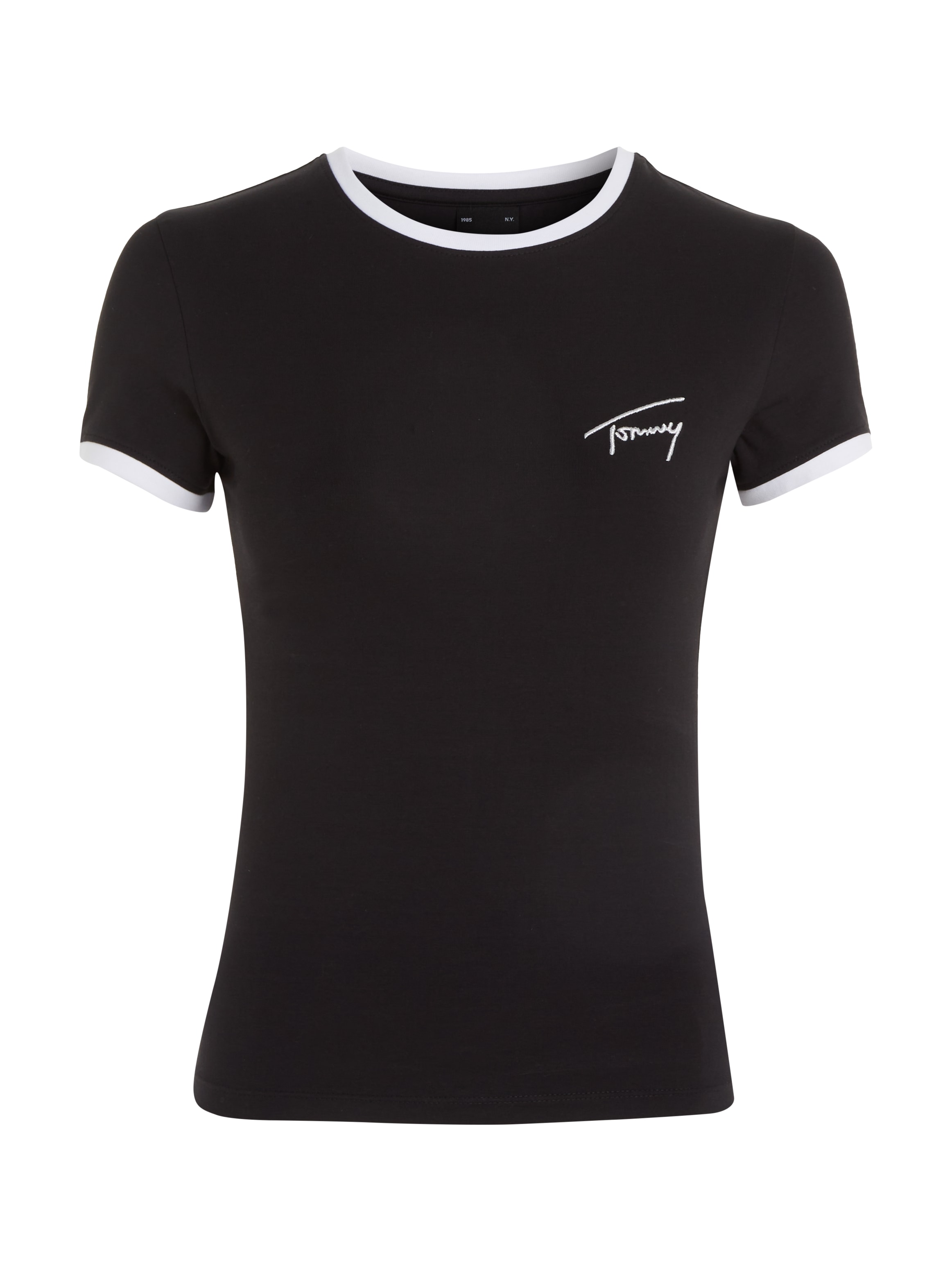 Tommy Jeans T-Shirt »TJW SLIM SIGNATURE TEE SS«, mit Rundhalsausschnitt