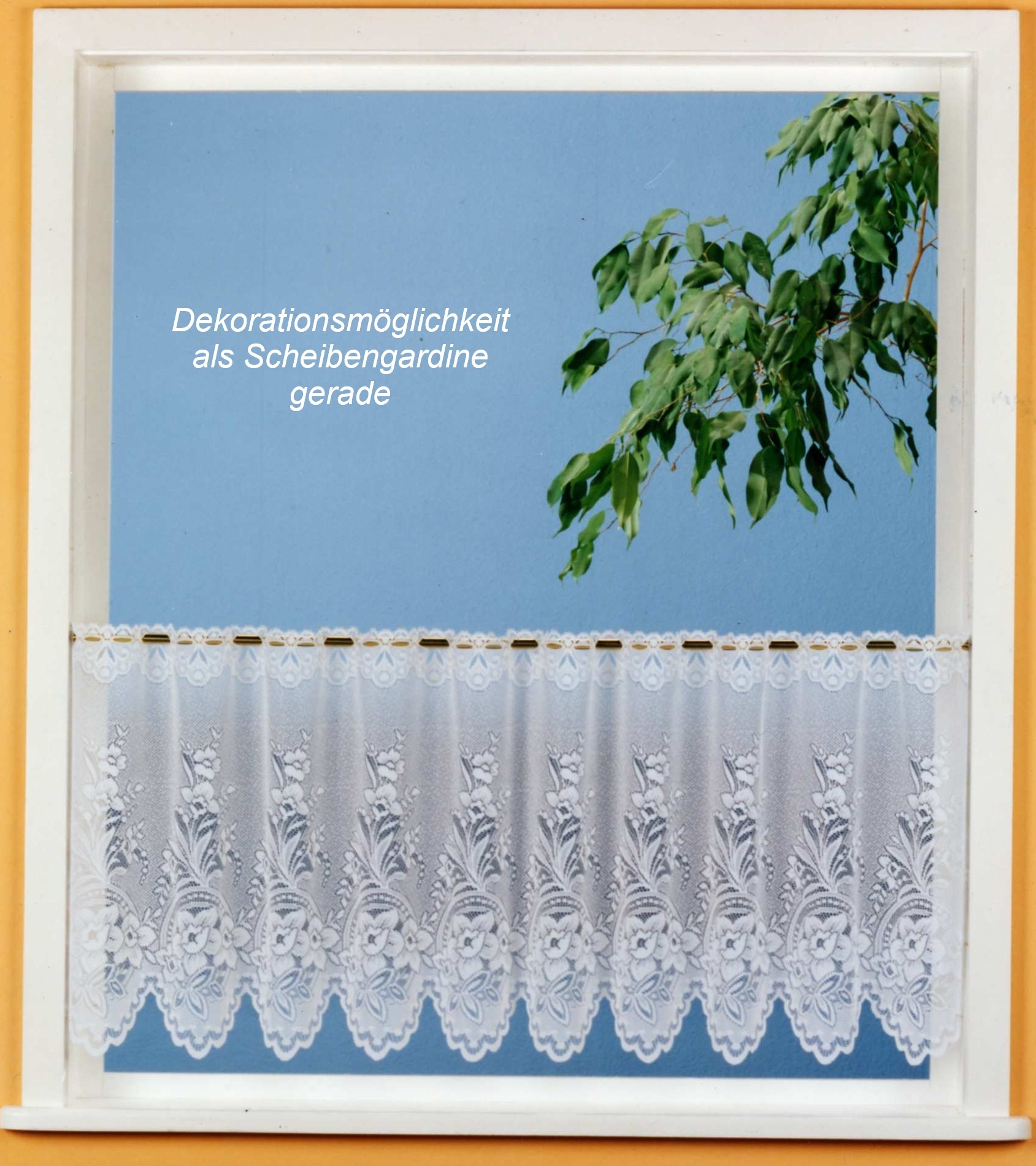 Weckbrodt Scheibengardine »Ella« Stangendurchzug 1 Stk. tlg. Bistro, Gardine, Store, floral